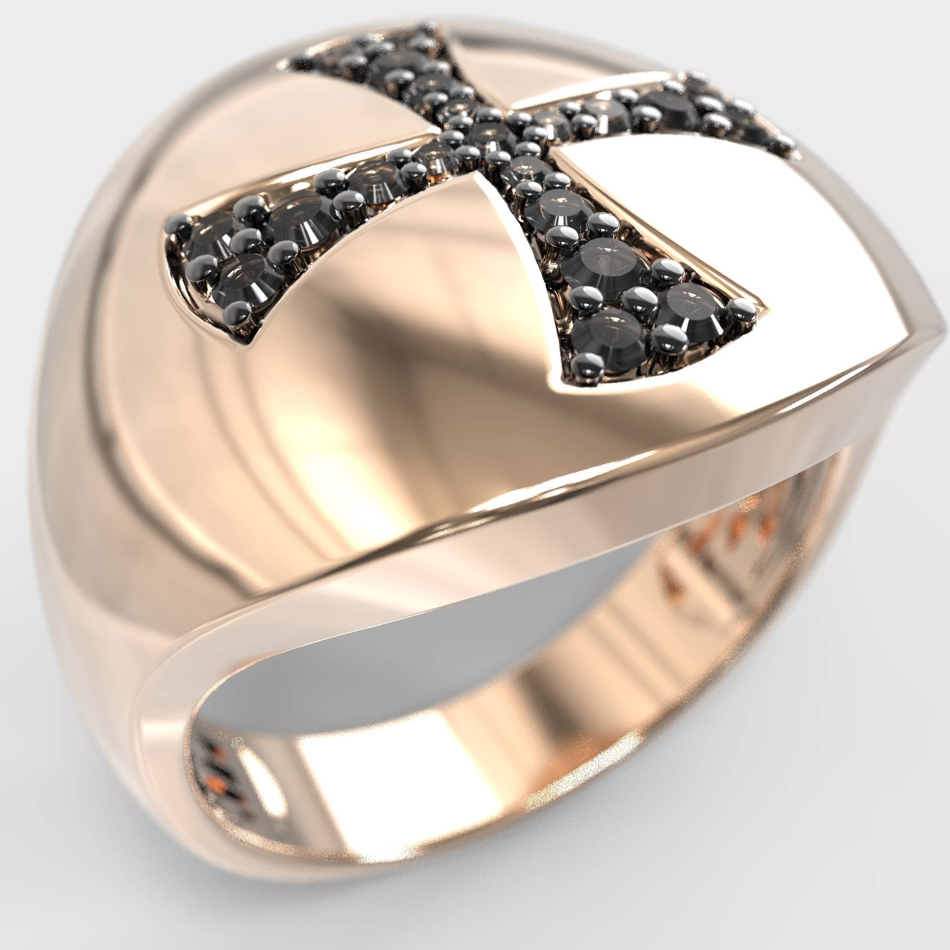 Womens Chevalier Cross  Statement Ring