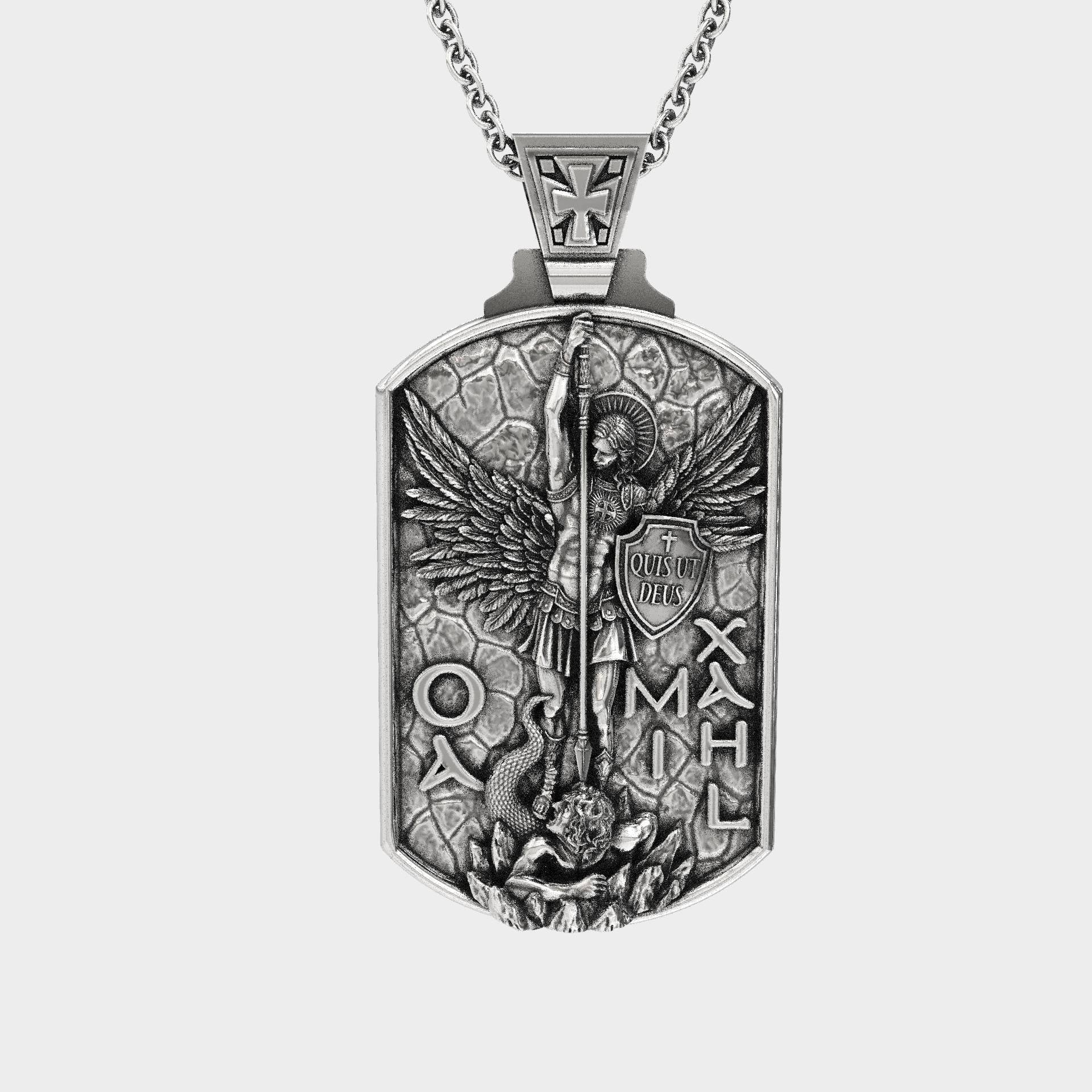 Christian Archangel Michael Pendant Necklace