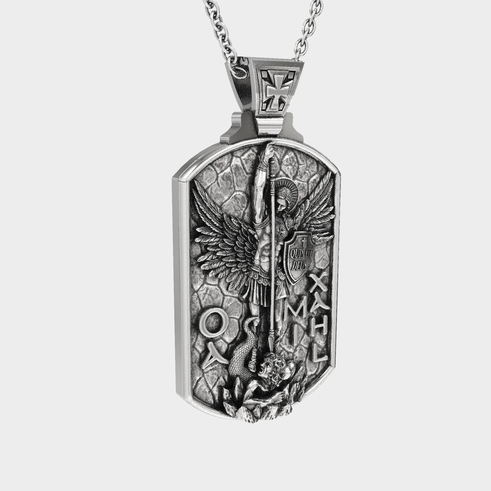 Christian Archangel Michael Pendant Necklace