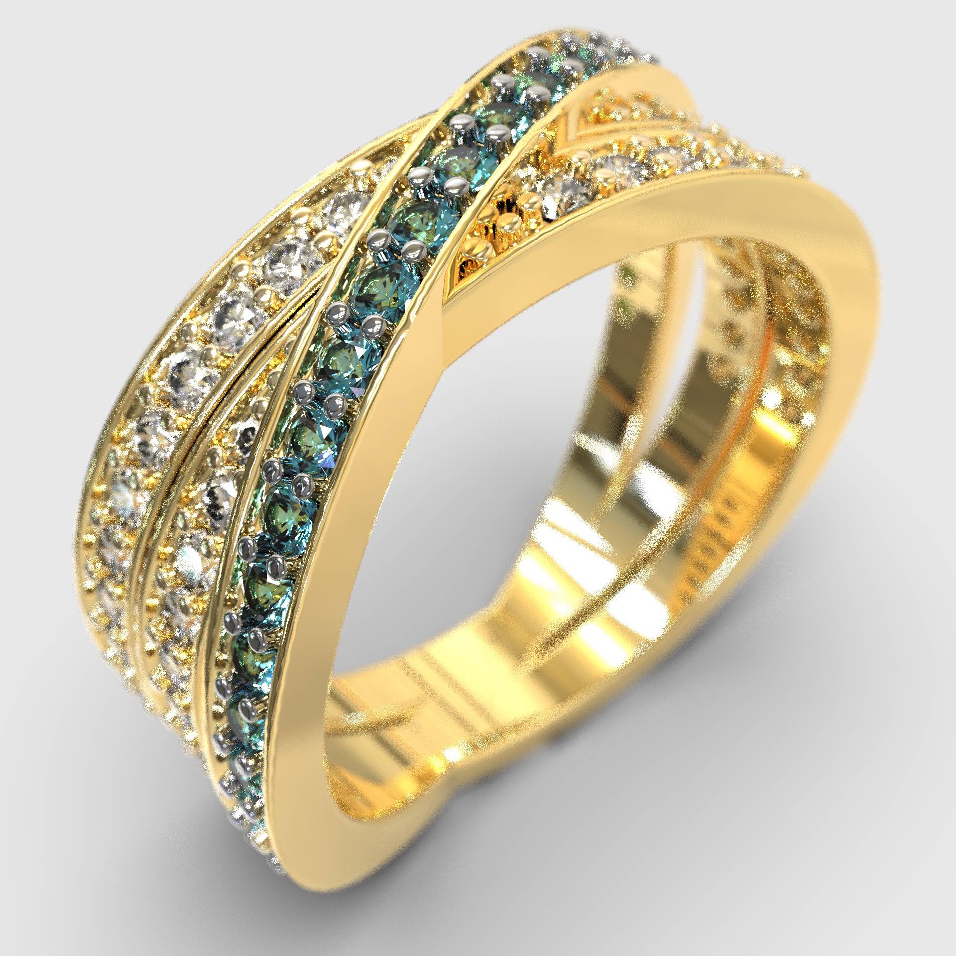 Women's Fashion Triple Band Ring