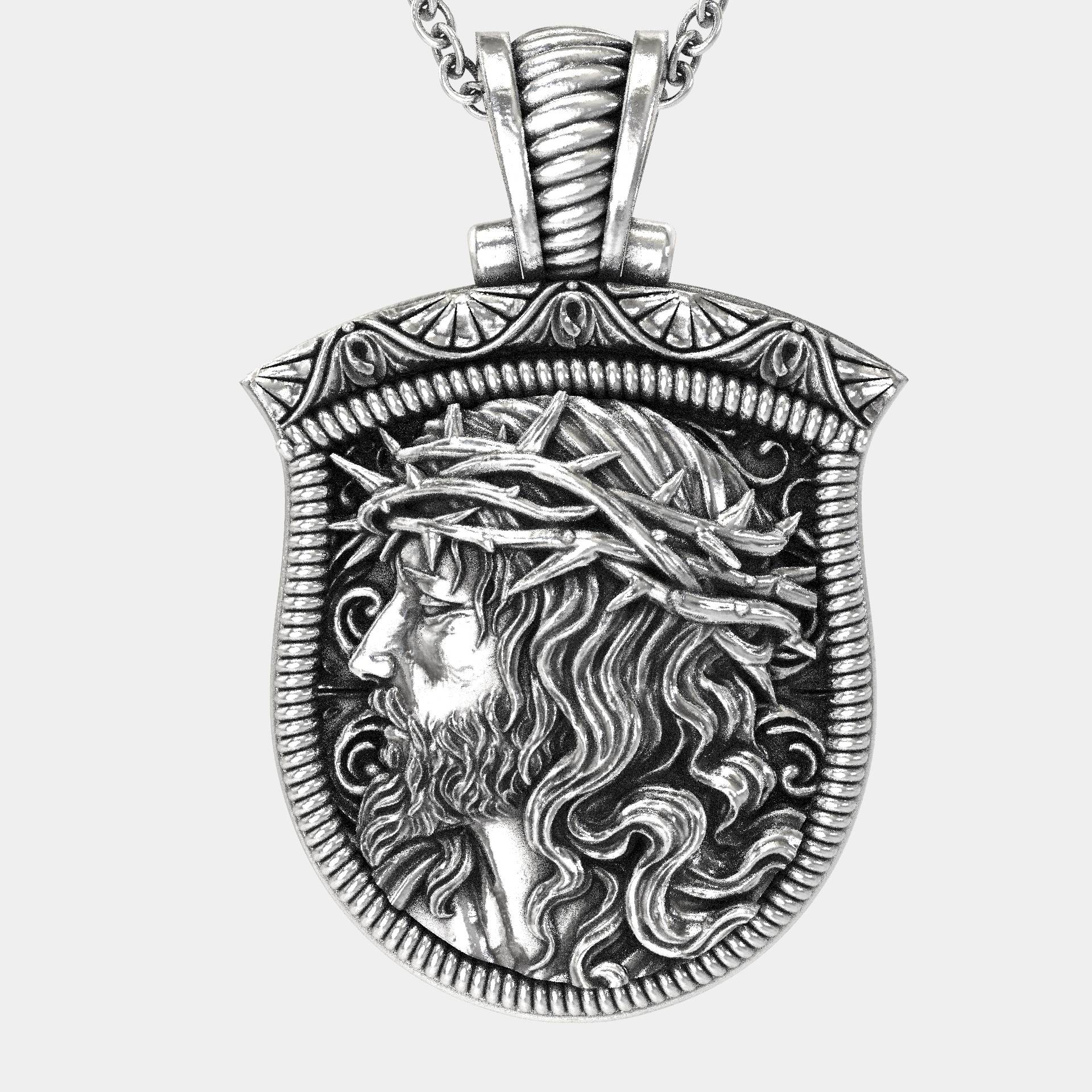The Savior’s Shield – Men’s Christian Necklace