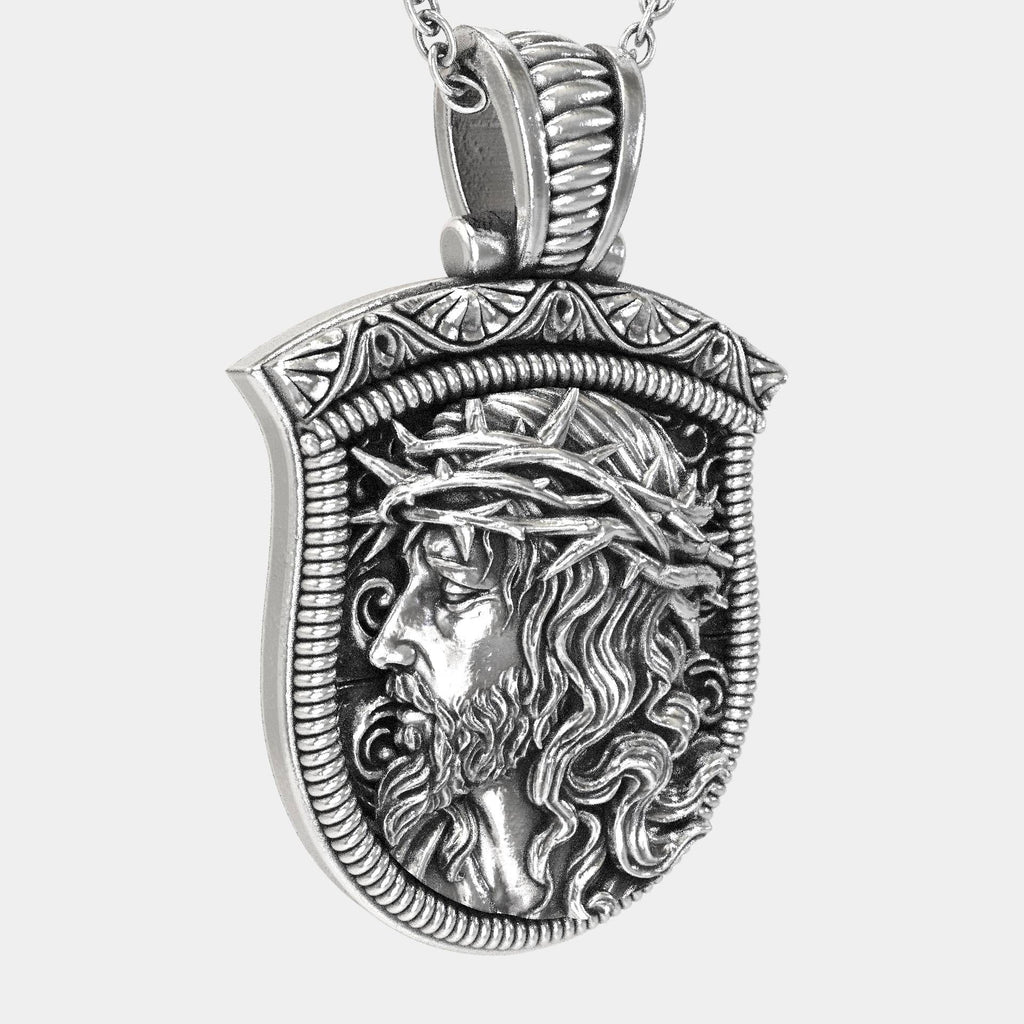 The Savior’s Shield – Men’s Christian Necklace