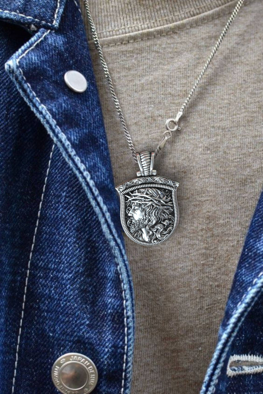 The Savior’s Shield – Men’s Christian Necklace