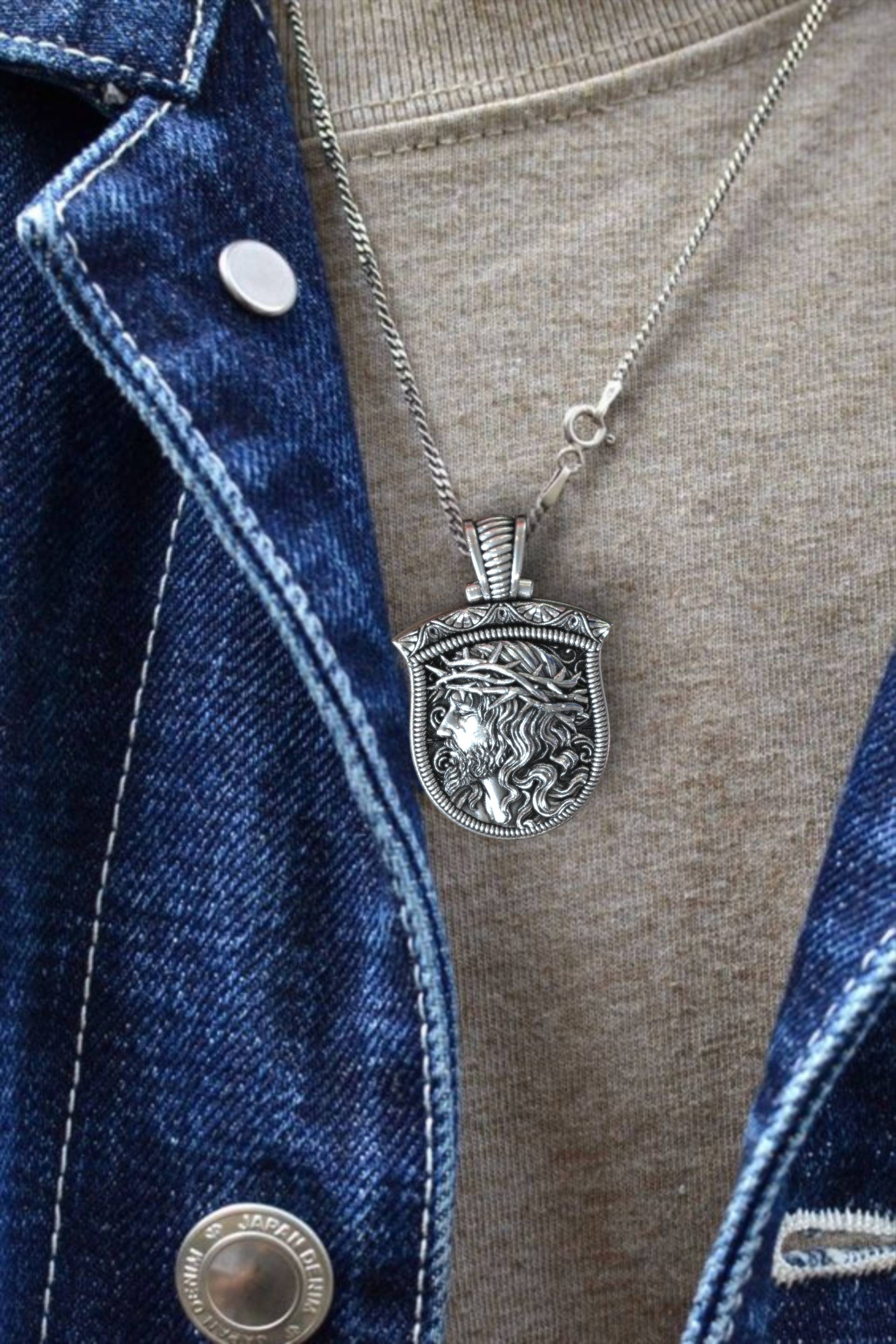 The Savior’s Shield – Men’s Christian Necklace
