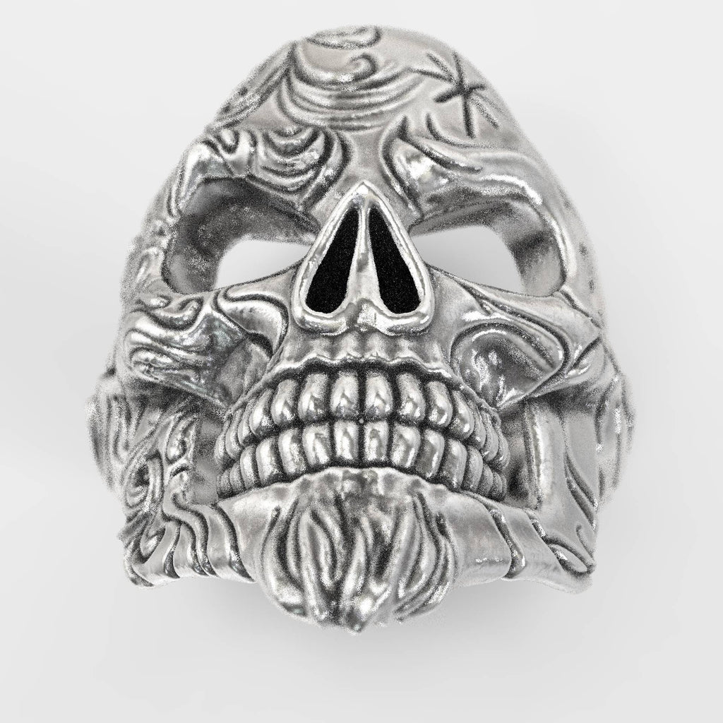 Memento Mori Skull Ring Handcrafted Elegance