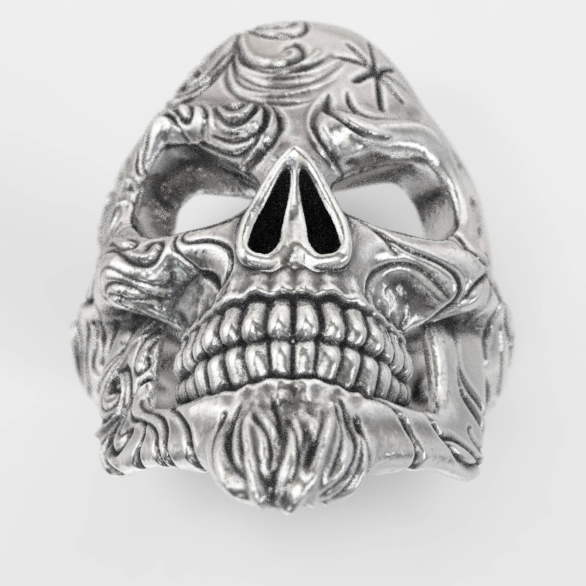 Memento Mori Skull Ring Handcrafted Elegance