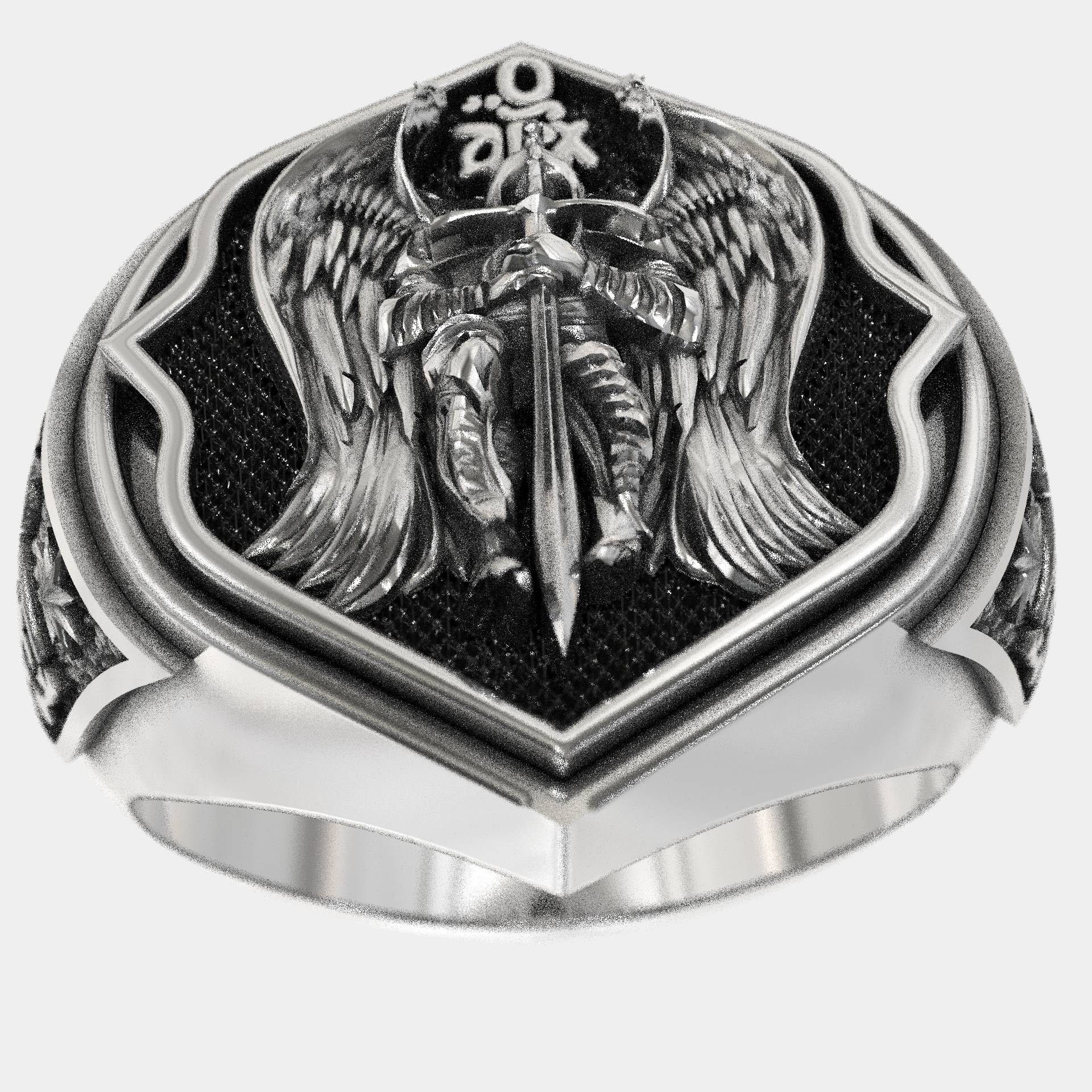 Protection Signet Ring For Men With Archangel Michael