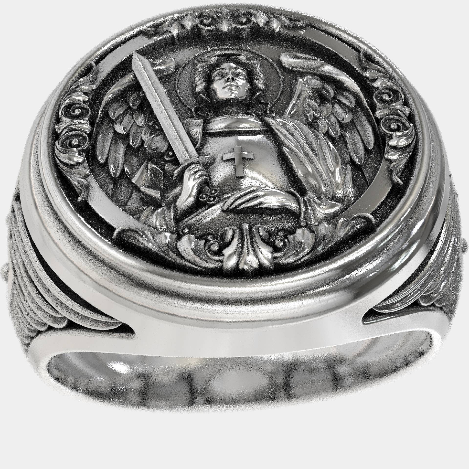Christian Gift Saint Michael Signet Ring
