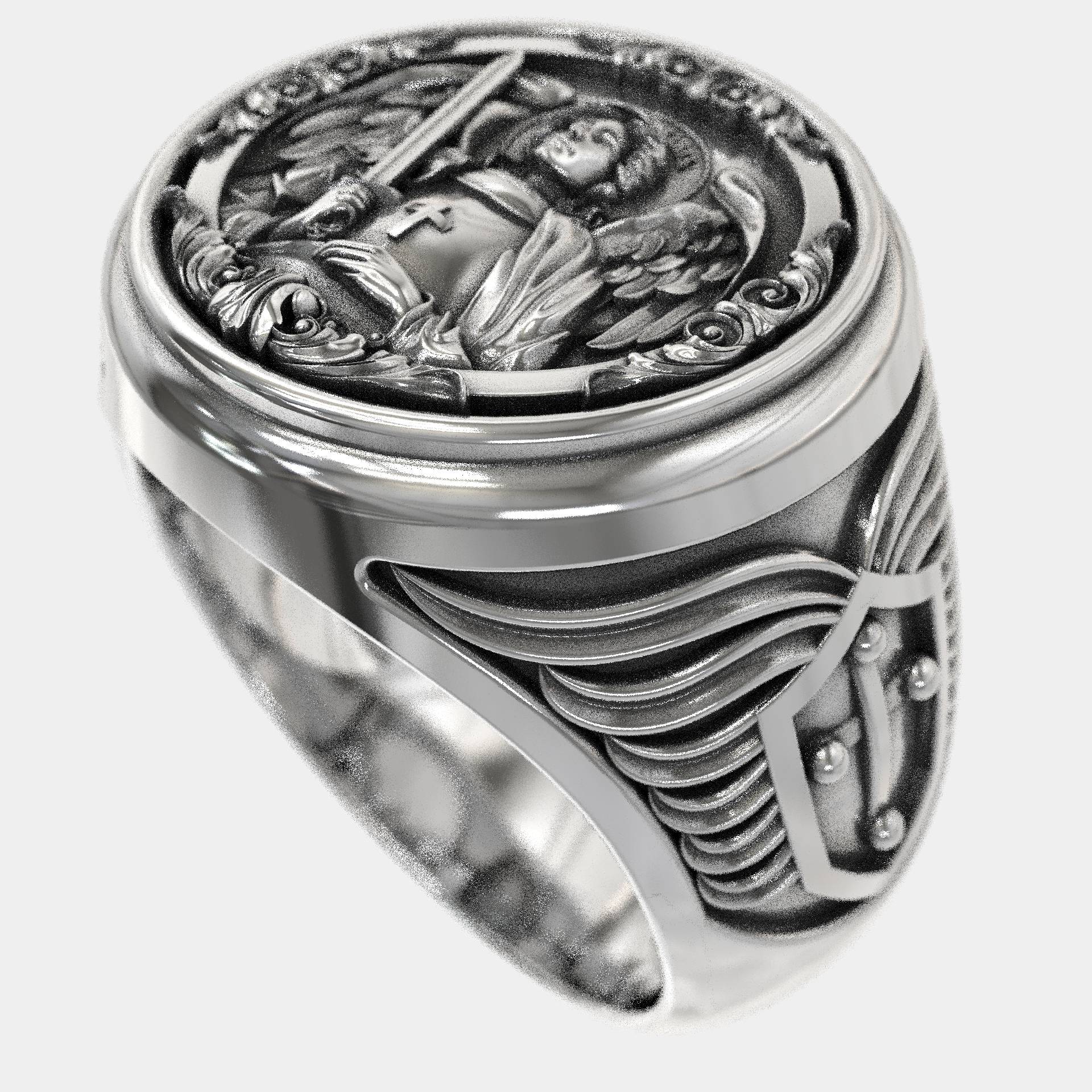 Christian Gift Saint Michael Signet Ring