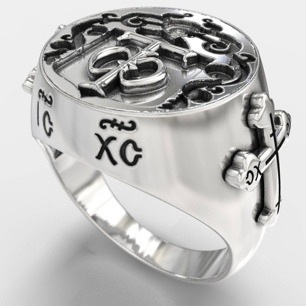 Magnificent Christian Knights Templar Signet Ring