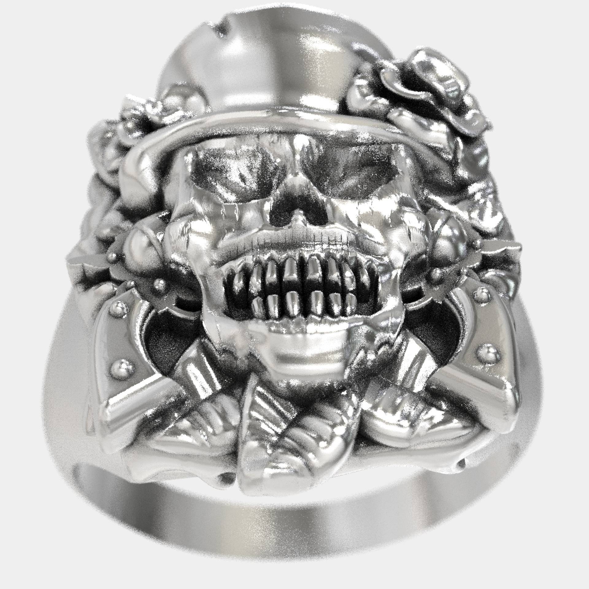 Paradise City Skull Statement Ring