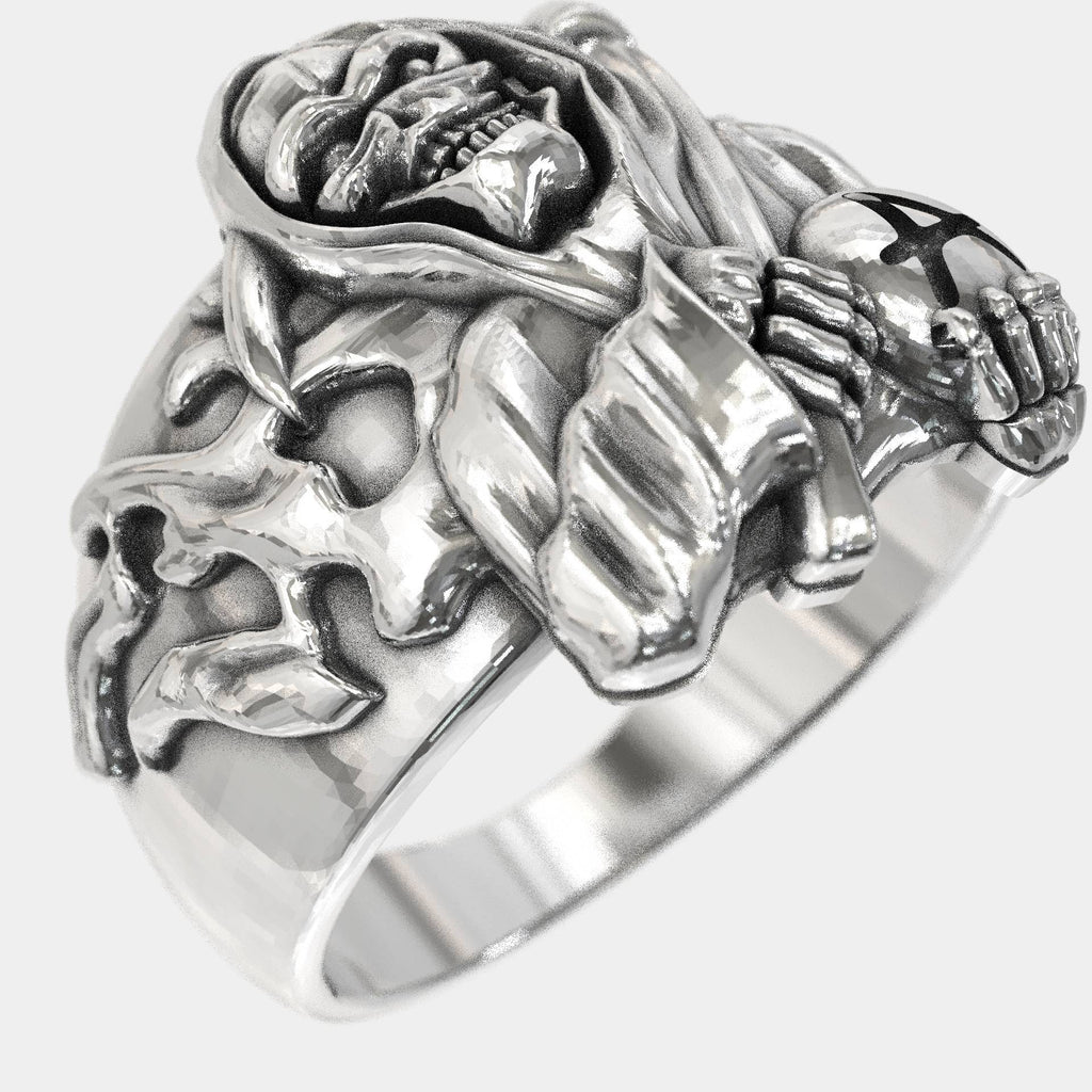Reaper's Rebellion Silver Biker Ring