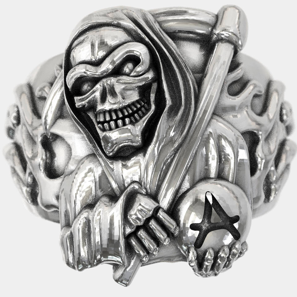 Reaper's Rebellion Silver Biker Ring