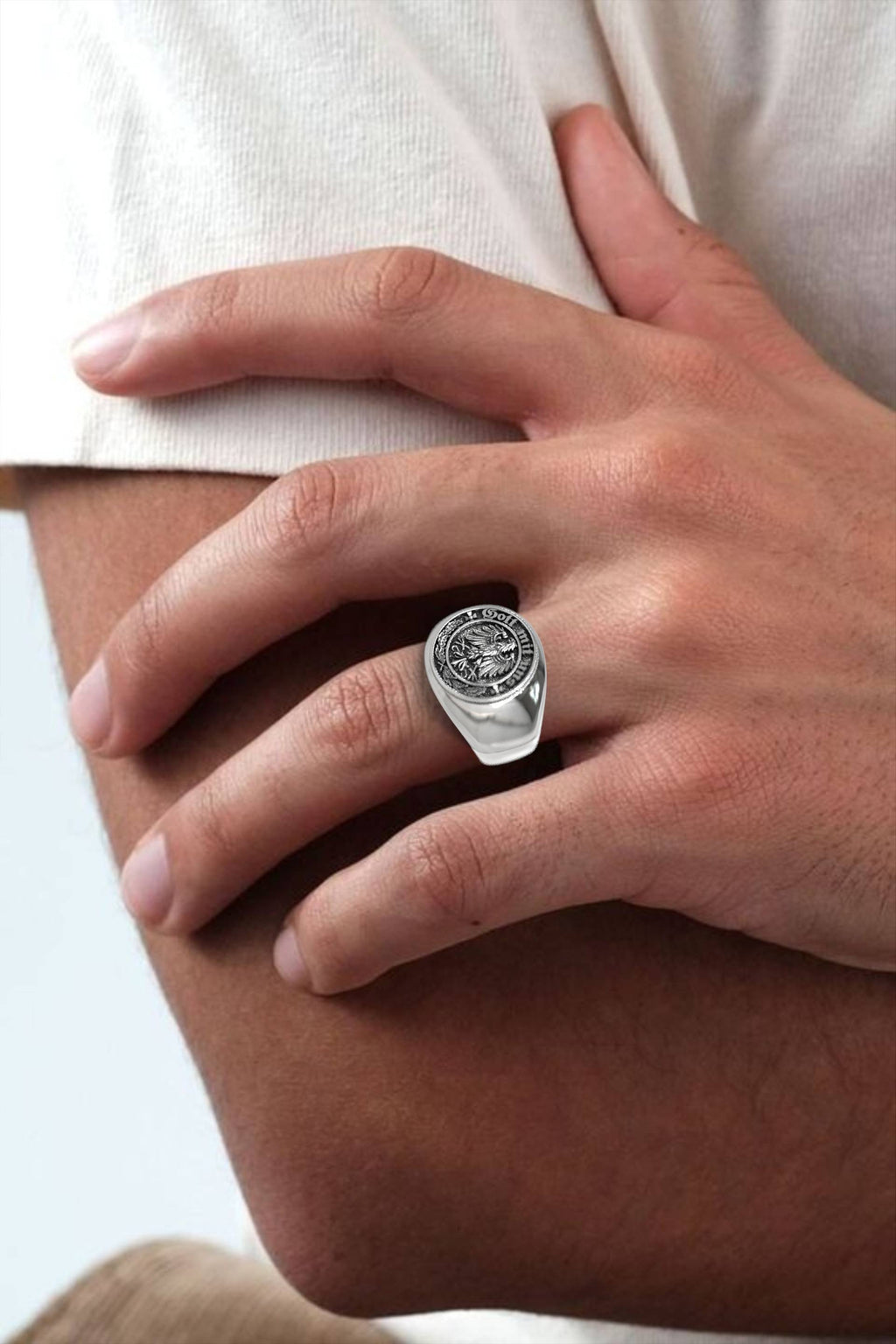 Timeless Warrior's Signet Ring Faith & Pride