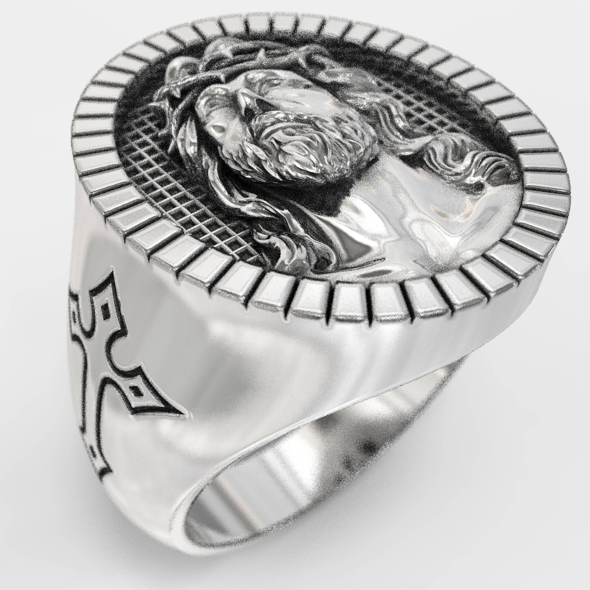 Crown of Thorns Oval Christian Ring