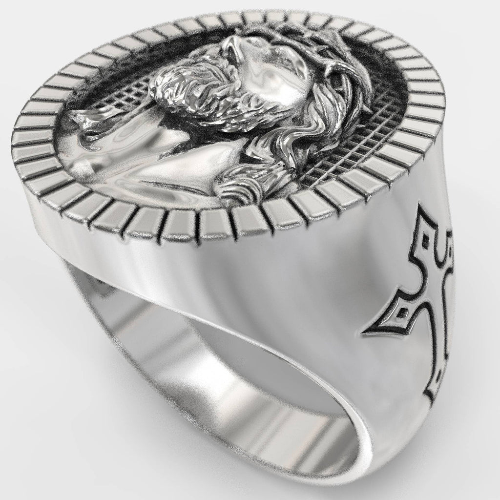 Crown of Thorns Oval Christian Ring