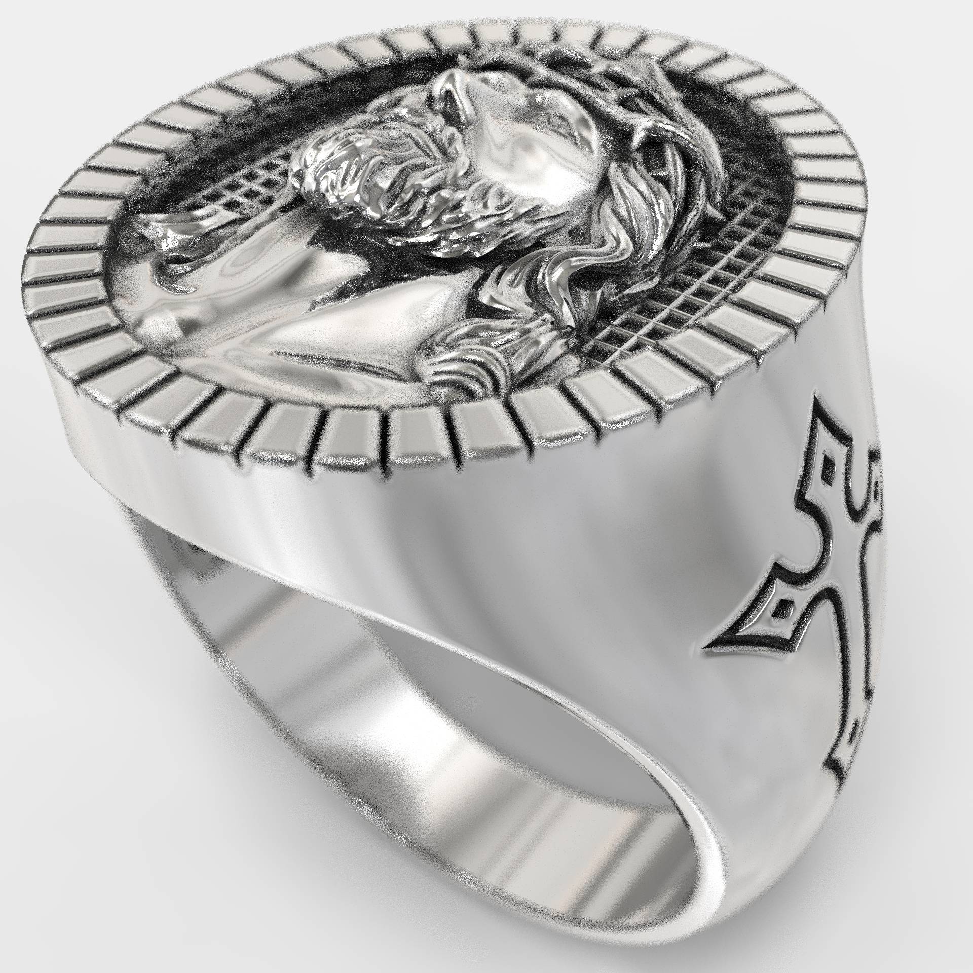 Crown of Thorns Oval Christian Ring