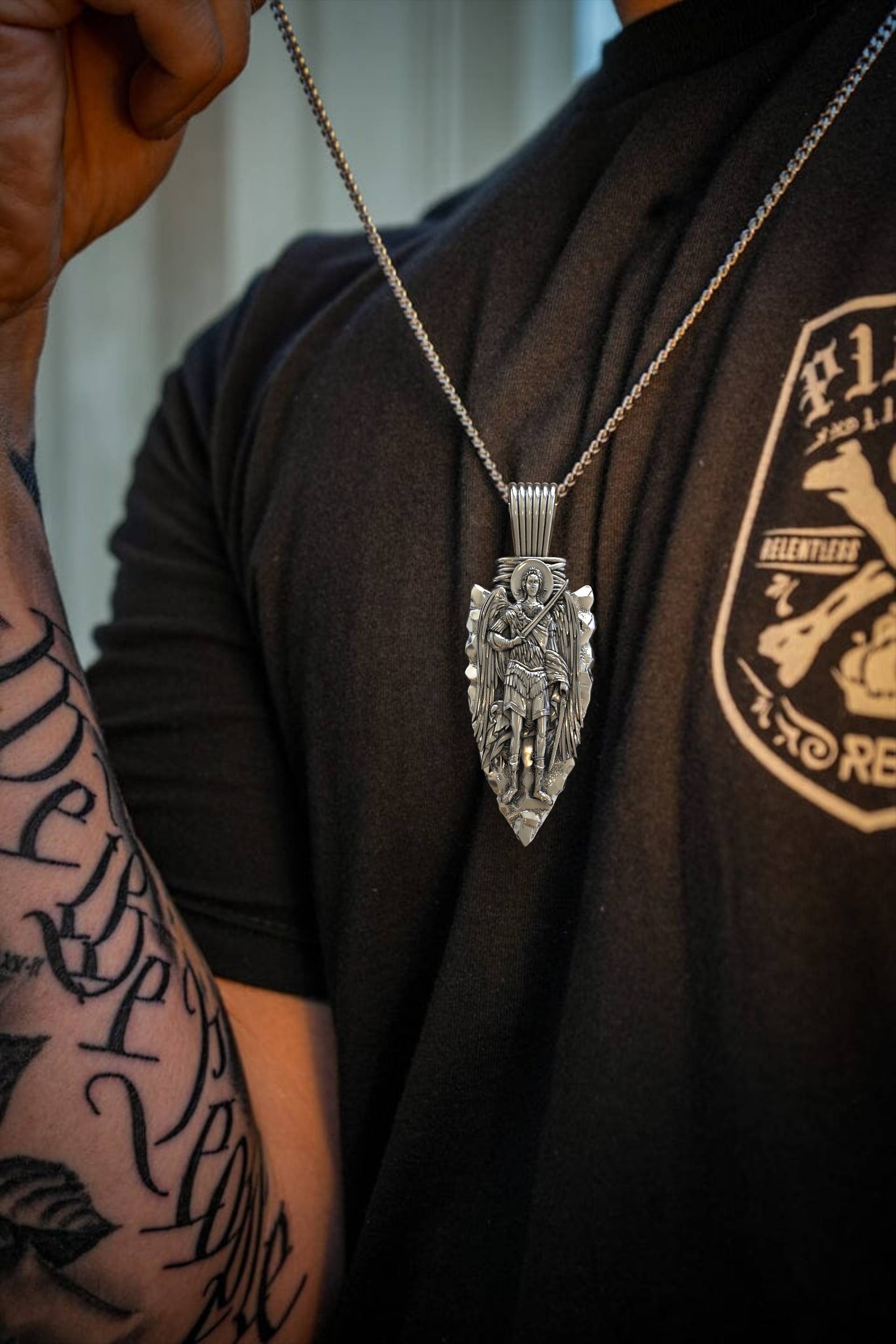 Christian St Michael Divine Guardian Pendant