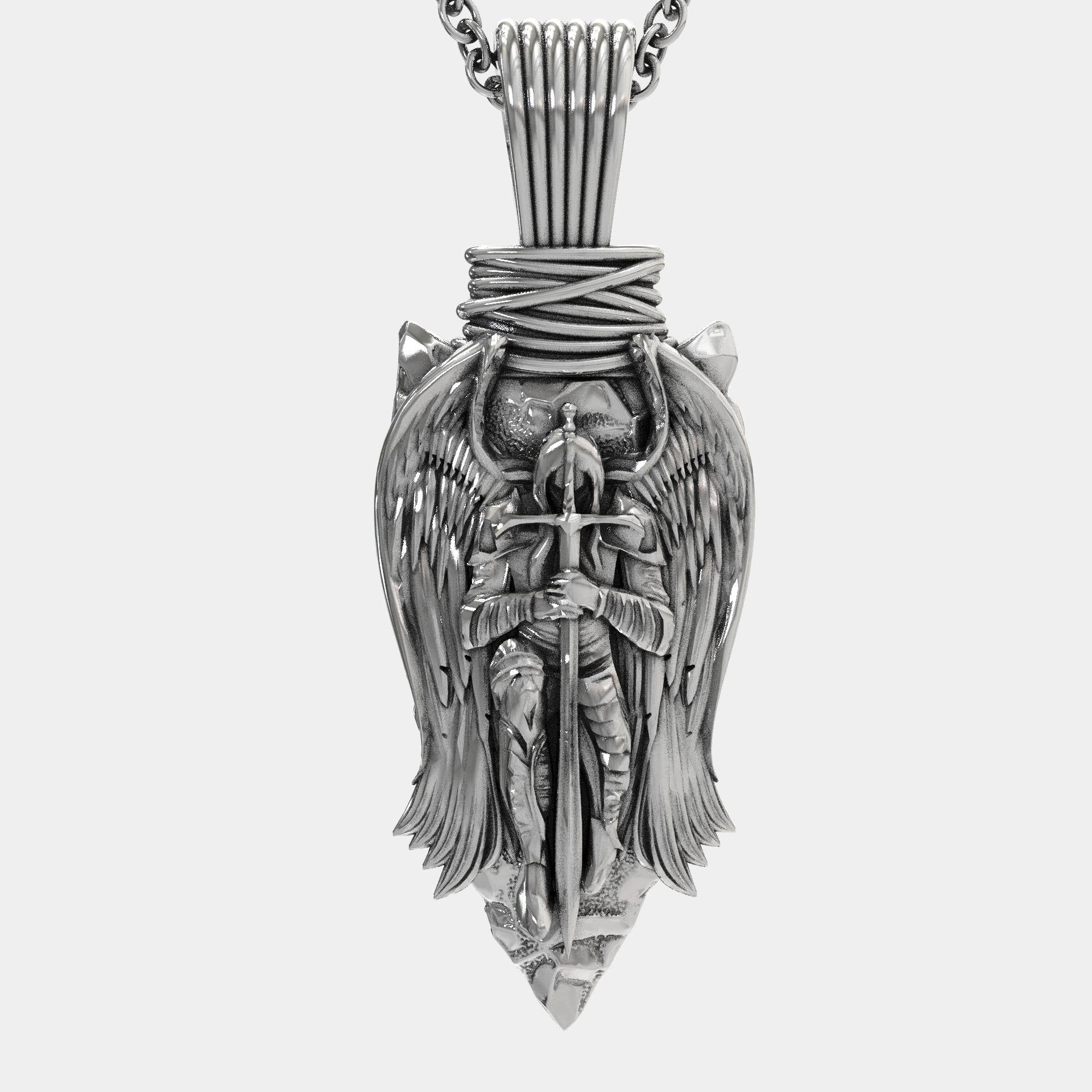 Christian St Michael Religious Guardian Necklace