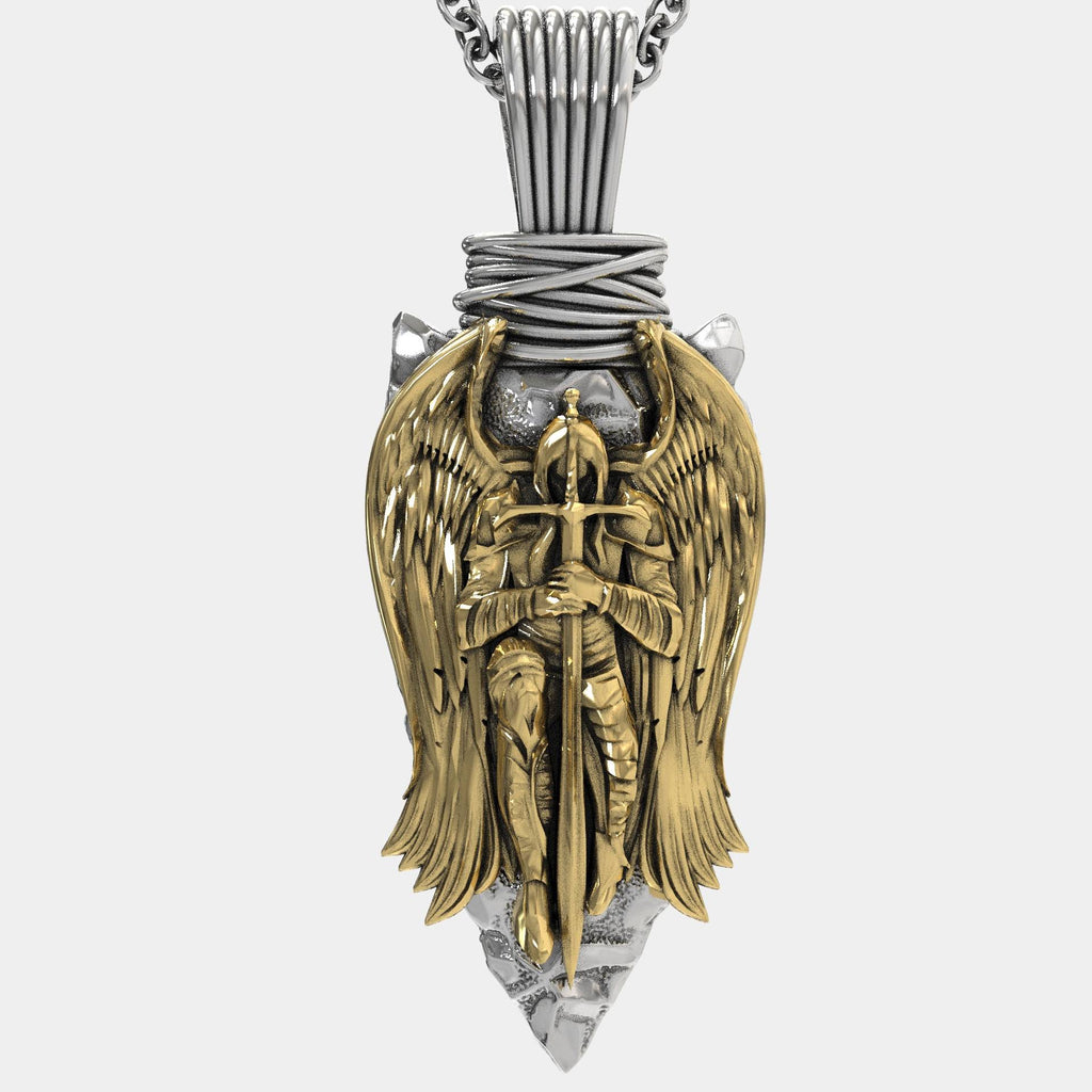 Christliche Halskette mit Schutzpatron des Heiligen Michael