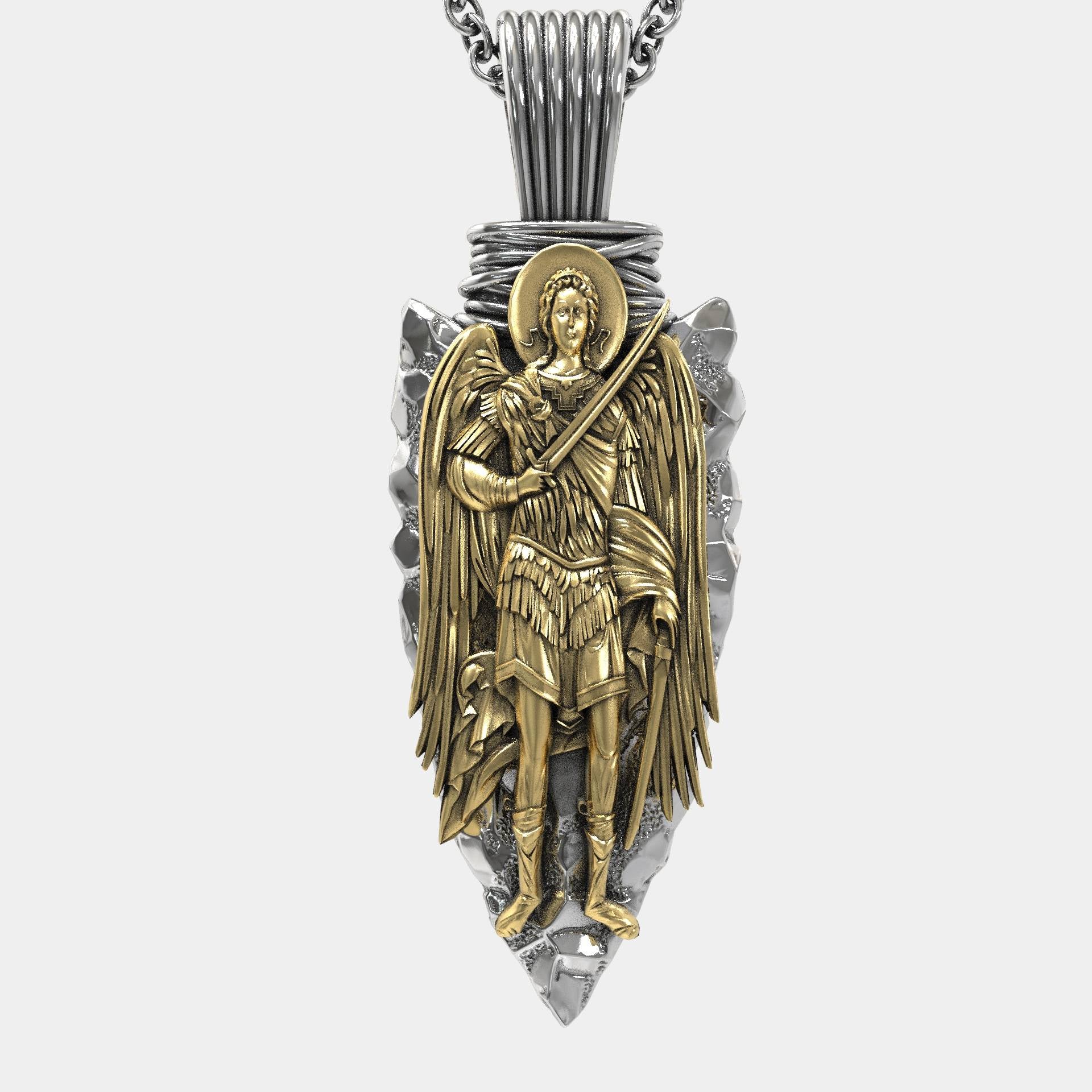 Christian St Michael Divine Guardian Pendant