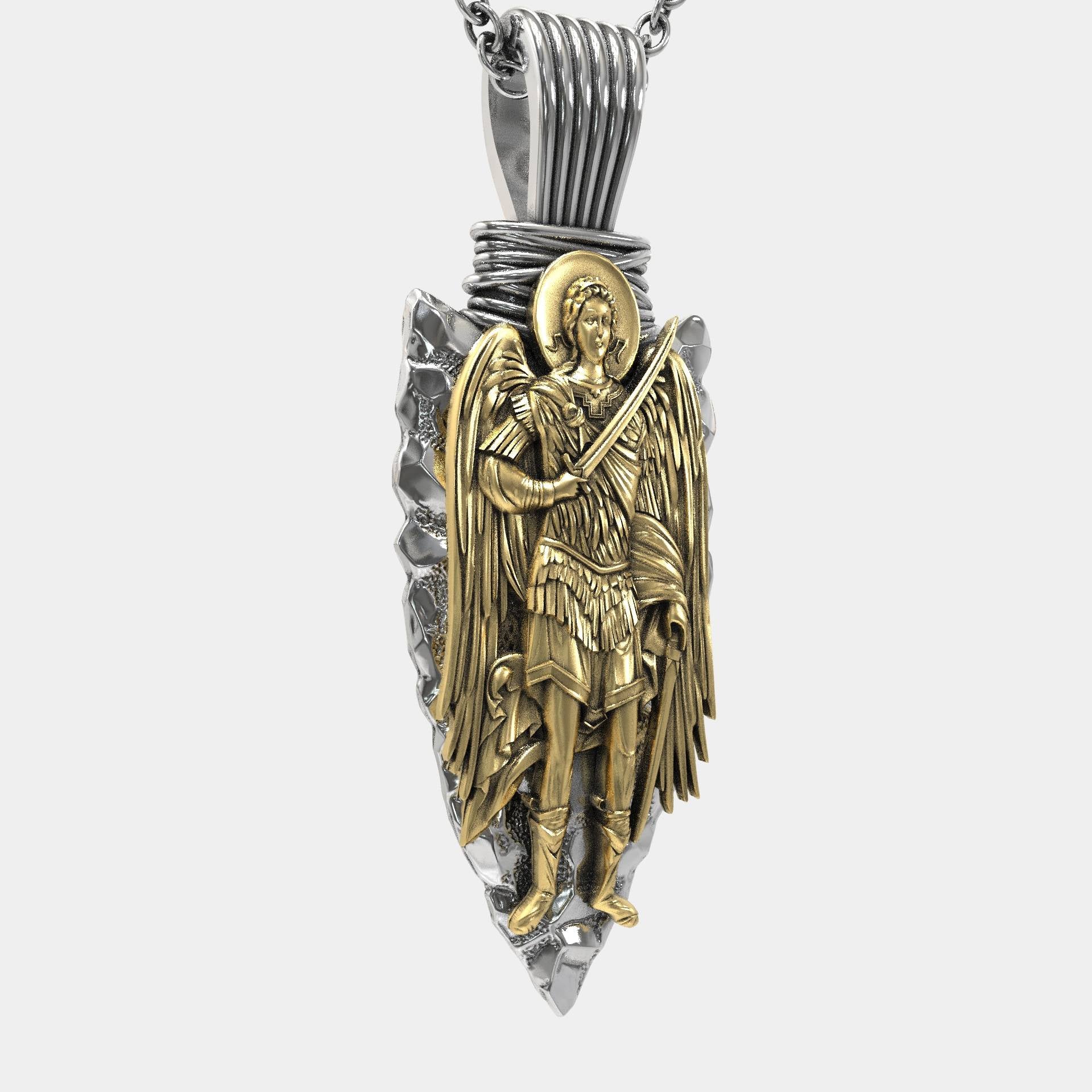 Christian St Michael Divine Guardian Pendant