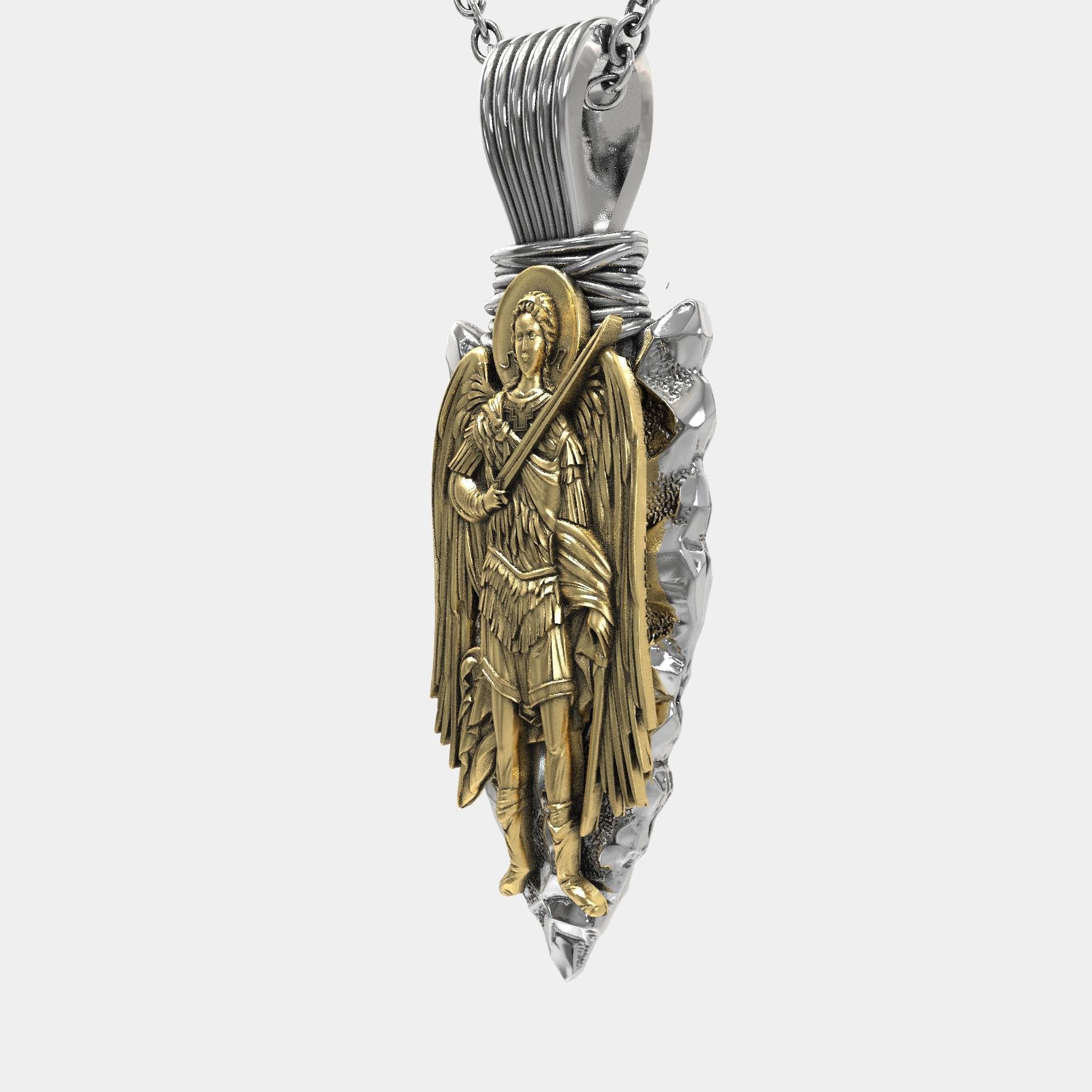 Christian St Michael Divine Guardian Pendant