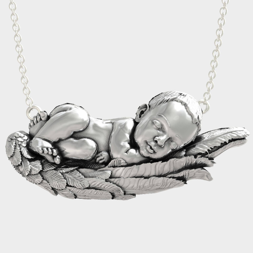 Sleeping Baby Necklace  Perfect Gift for New Moms