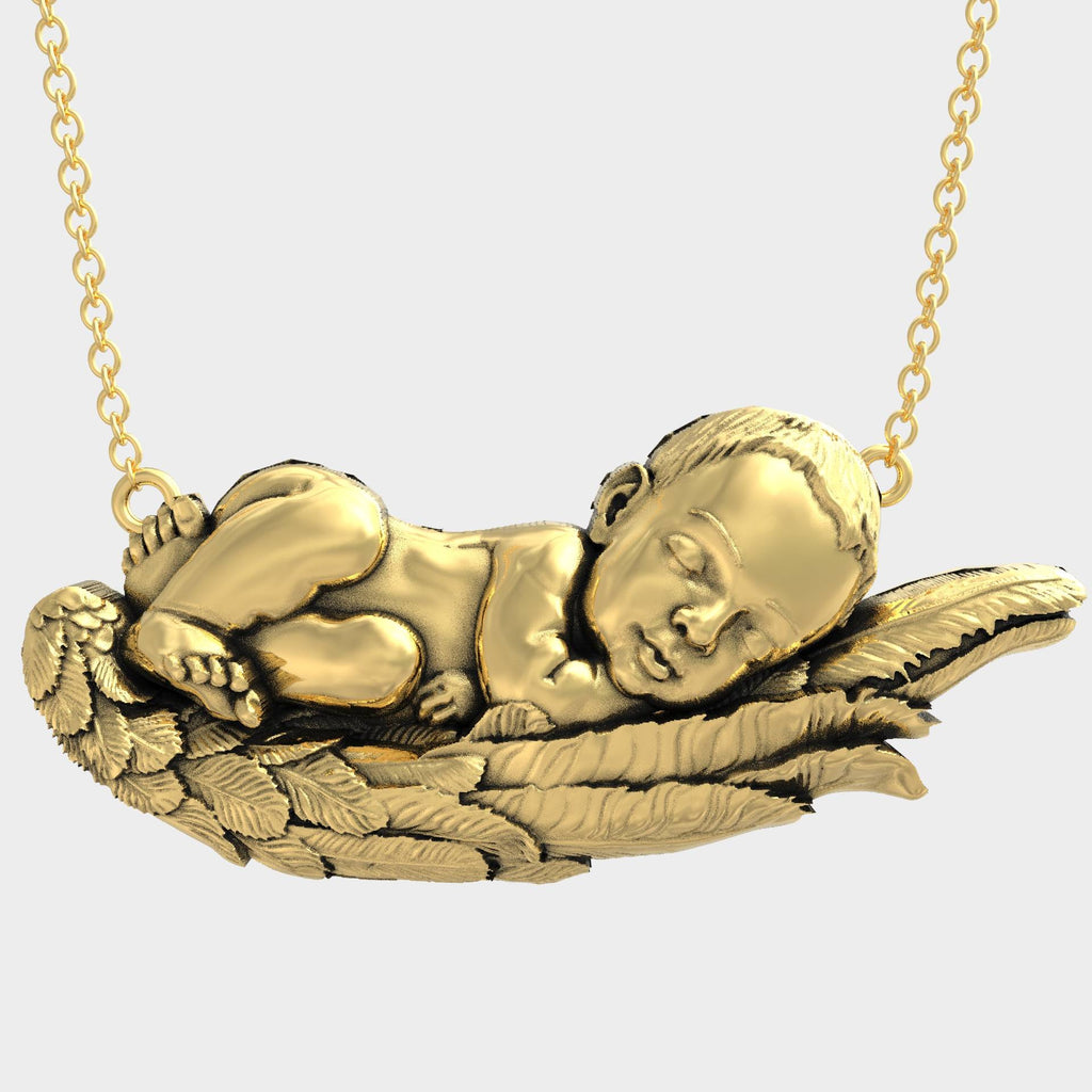Sleeping Baby Necklace  Perfect Gift for New Moms