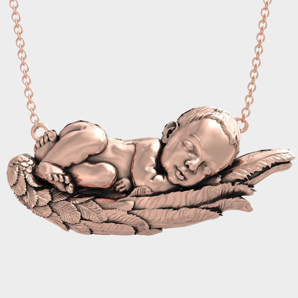 Sleeping Baby Necklace  Perfect Gift for New Moms