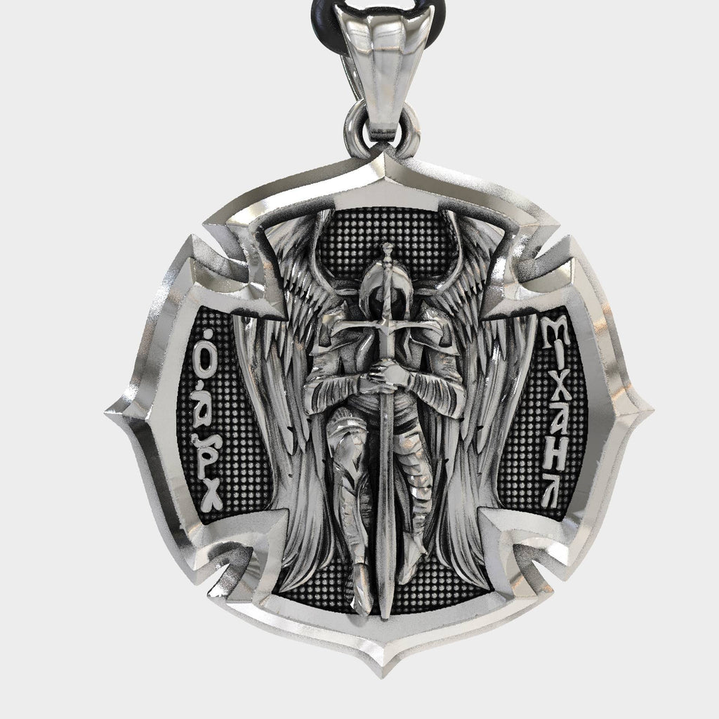 Religious Cross Pendant Of Saint Michael
