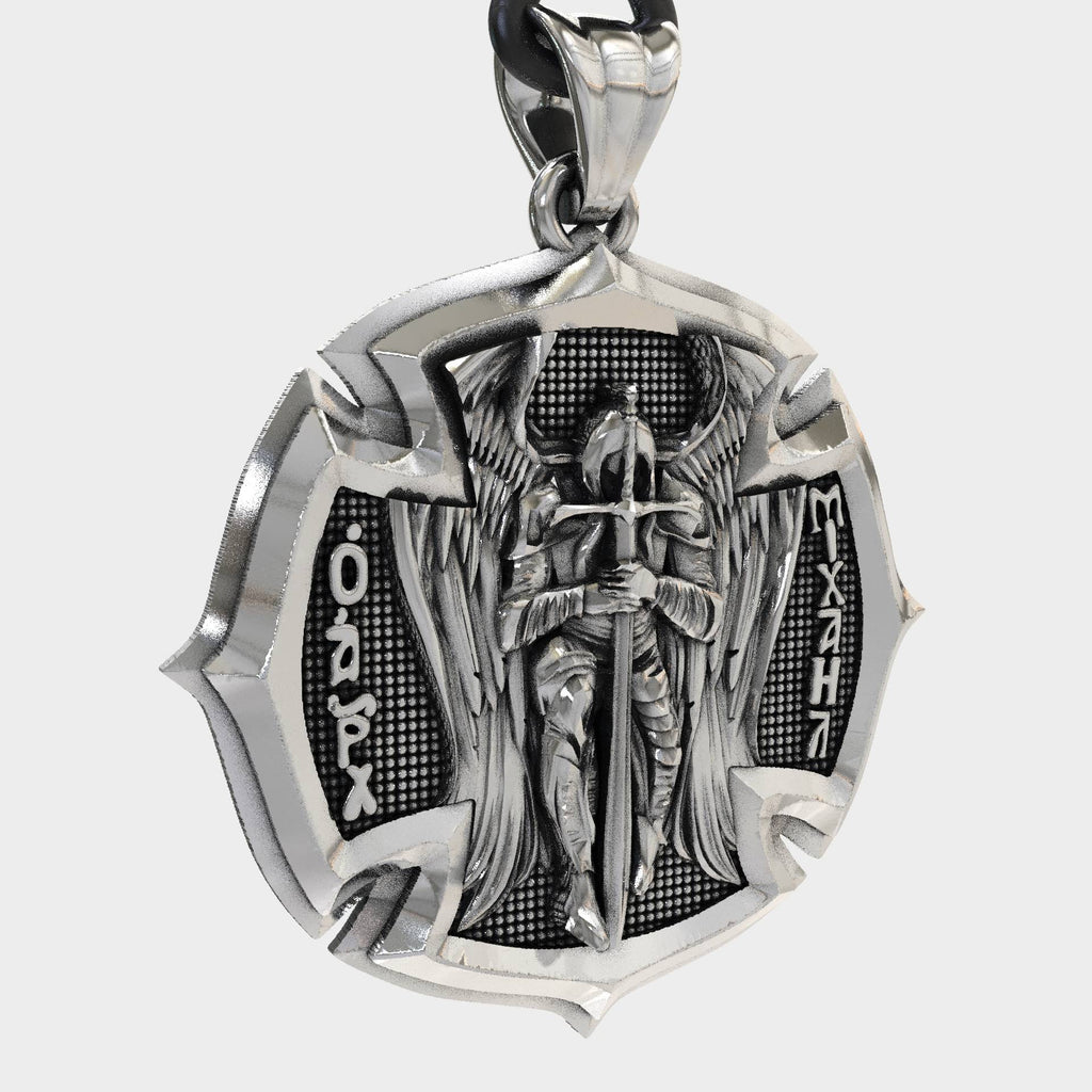 Religious Cross Pendant Of Saint Michael