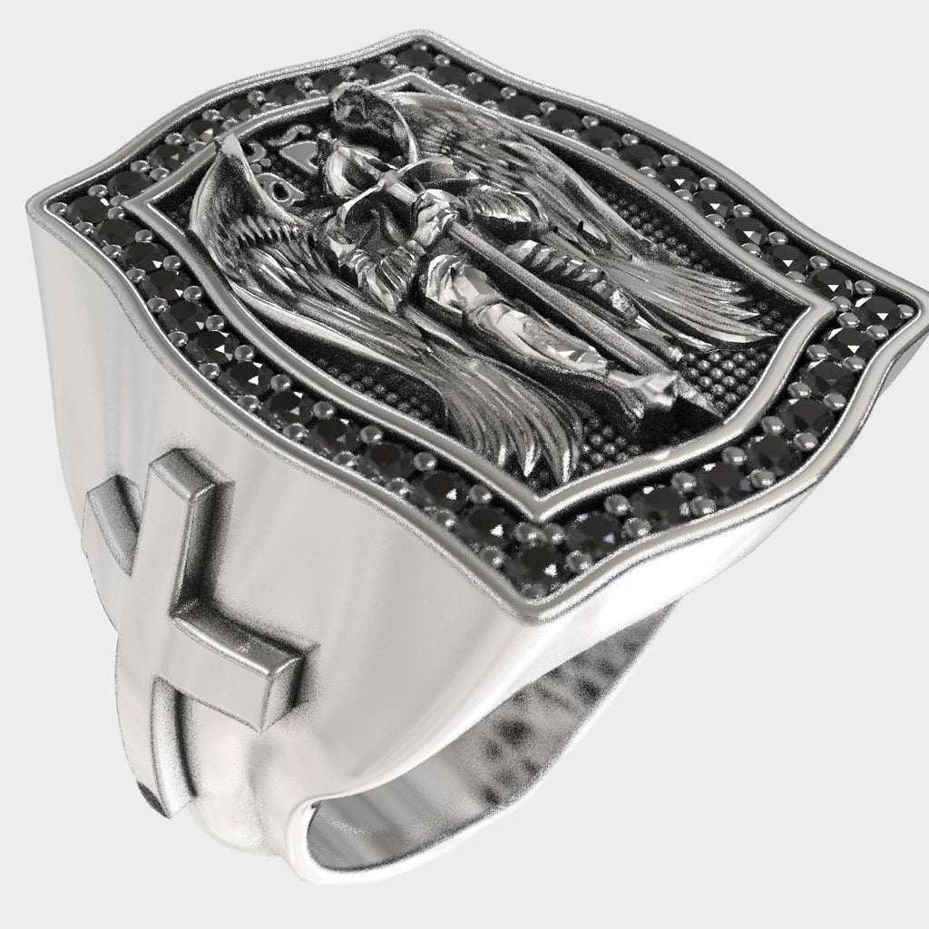 Guardian Archangel Michael 925 Silver Ring