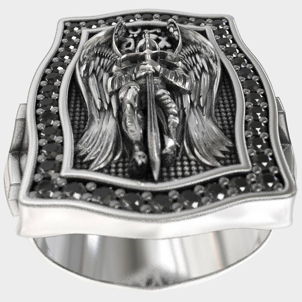 Guardian Archangel Michael 925 Silver Ring