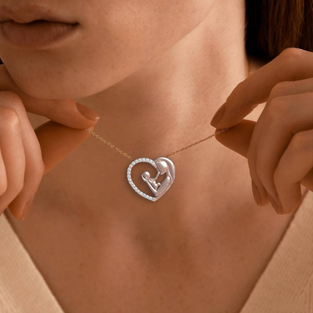 Mother's Embrace Pendant Necklace