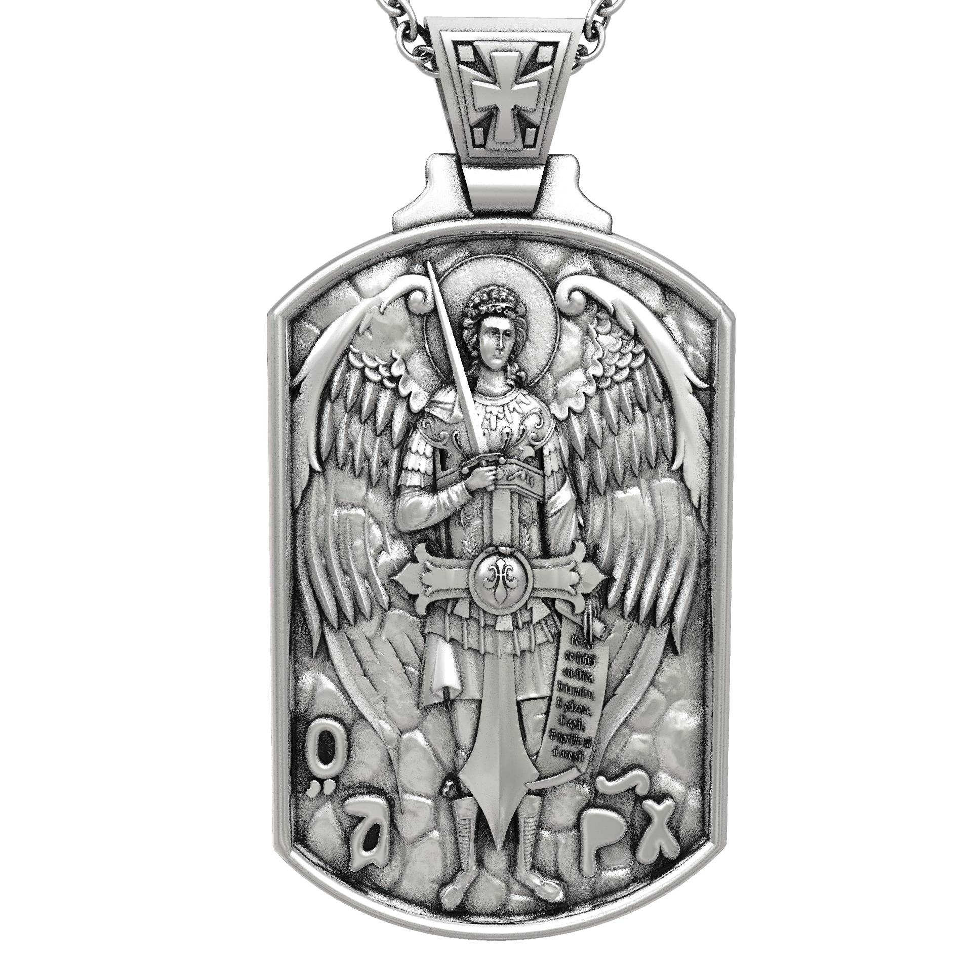 St Michael Men Eligious Necklace Pendant