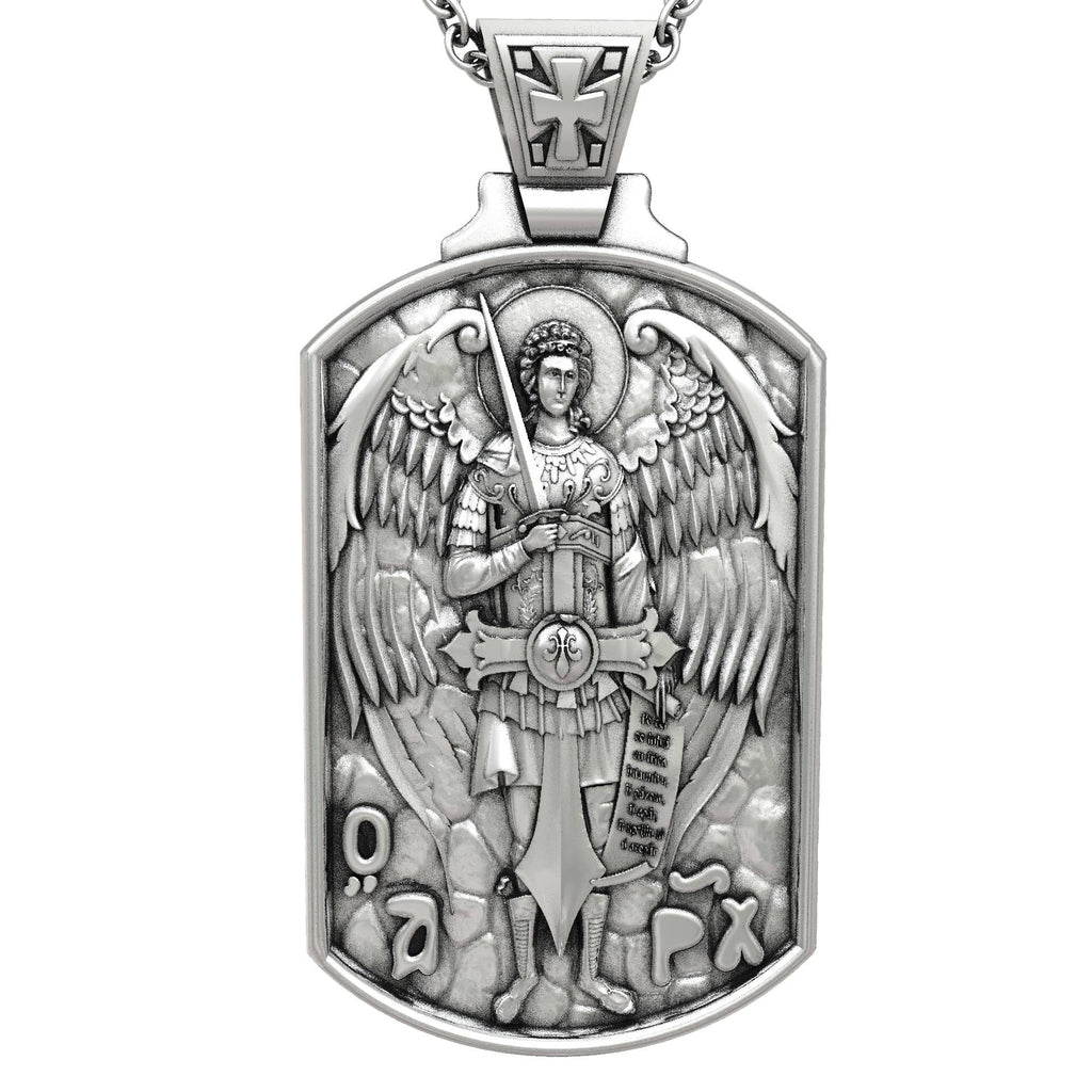St Michael Men Eligious Necklace Pendant
