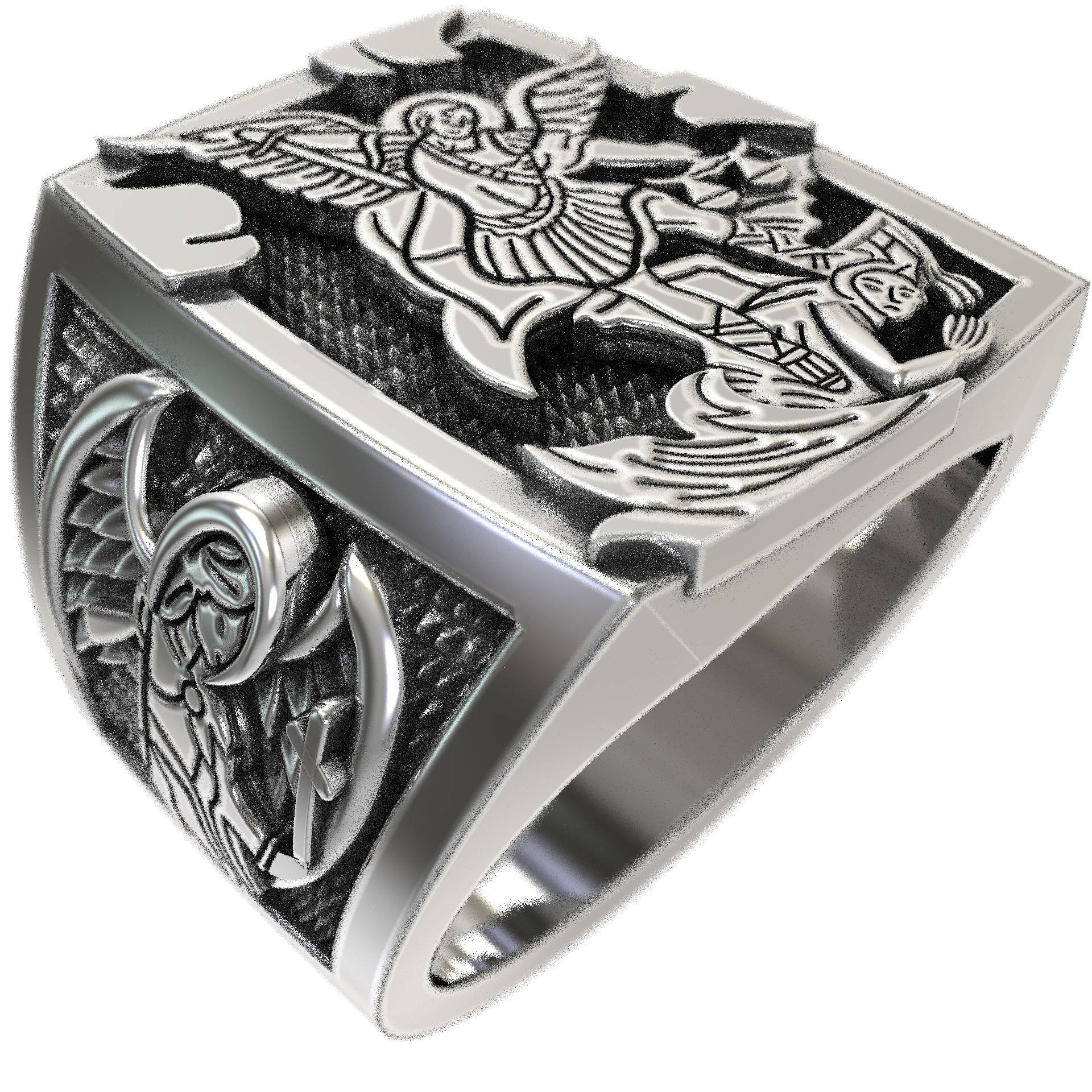 Christian Gidt Saint Michael Signet Ring