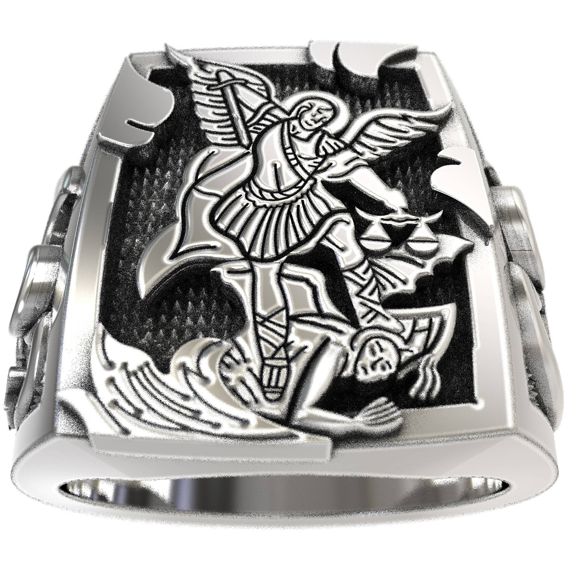 Christian Gidt Saint Michael Signet Ring