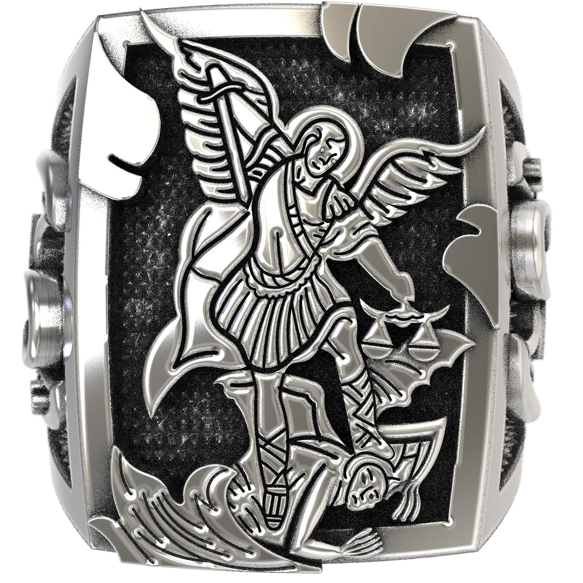 Christian Gidt Saint Michael Signet Ring