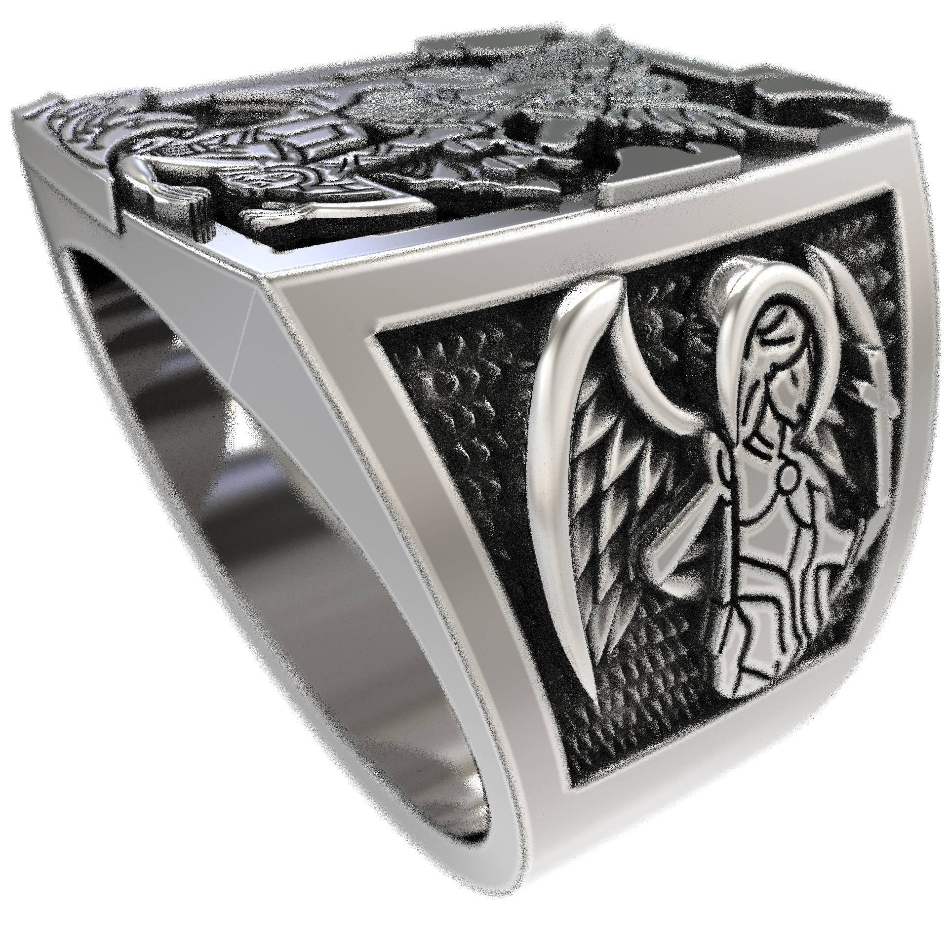 Christian Gidt Saint Michael Signet Ring