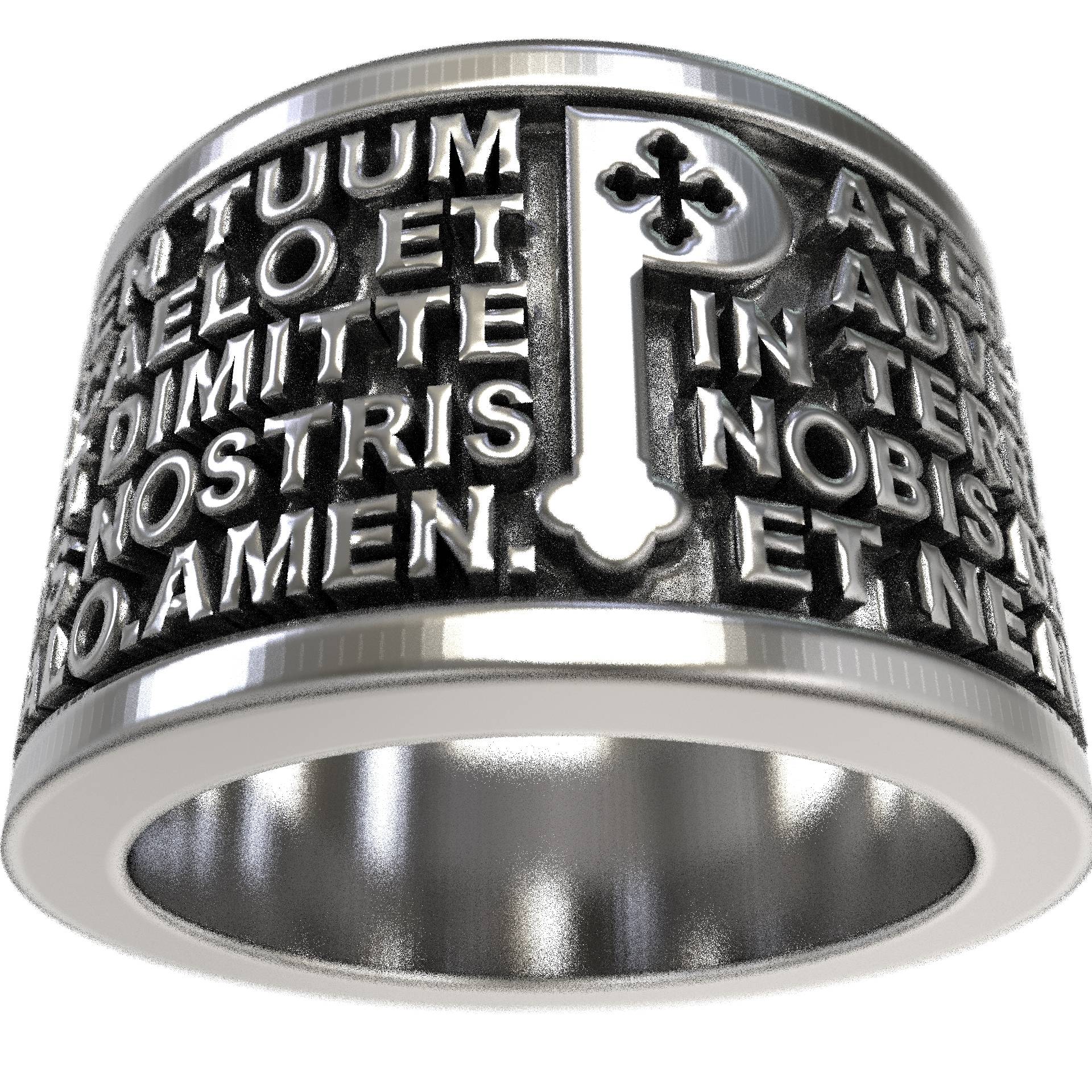 Catholic Christian Gift Ring Padre Nuestro