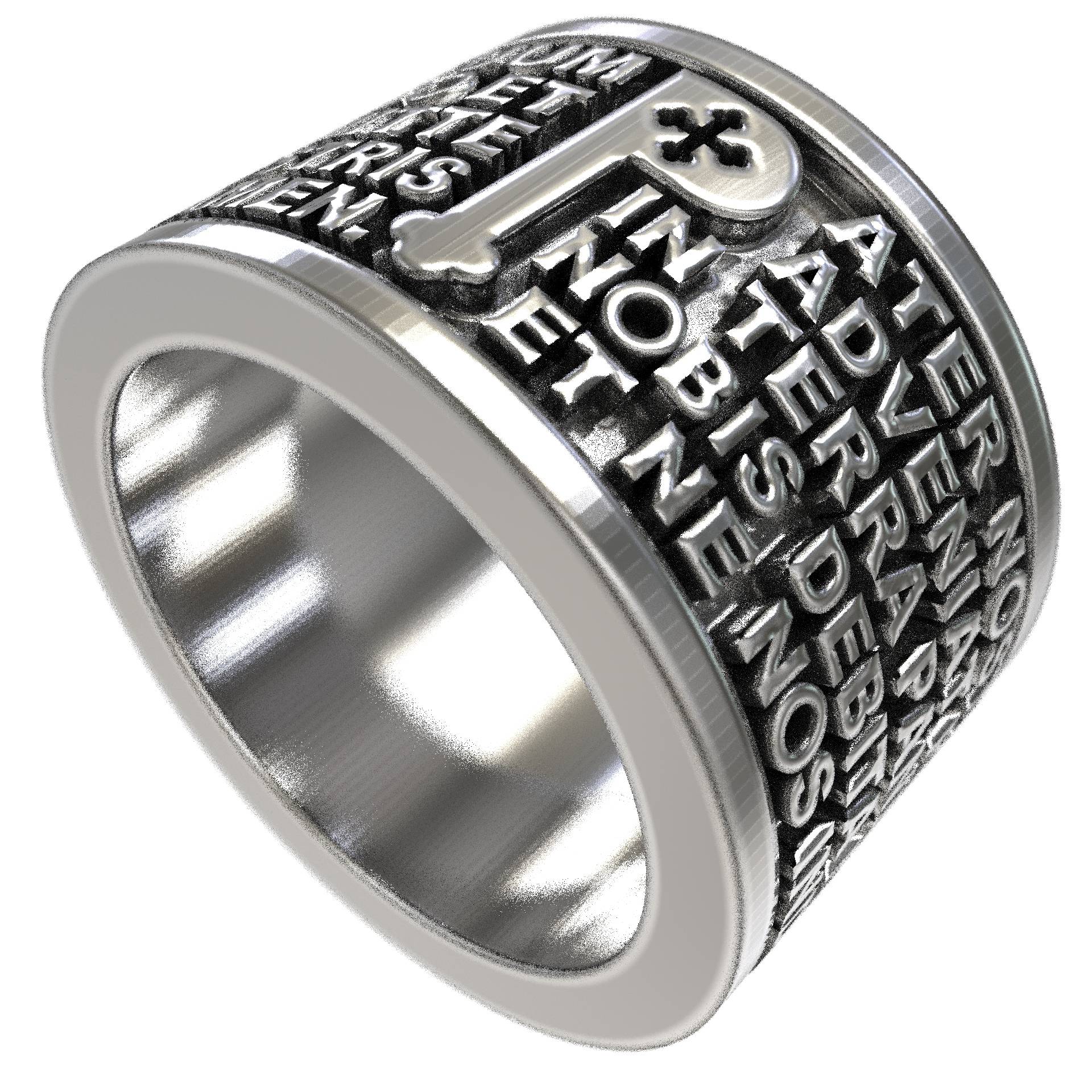 Catholic Christian Gift Ring Padre Nuestro