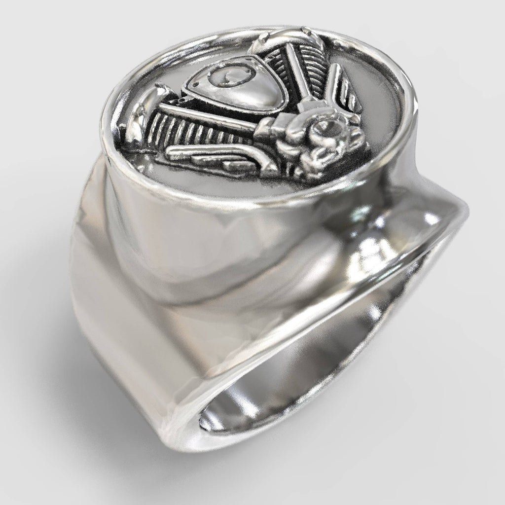 Mens Biker Ring Wild Spirit