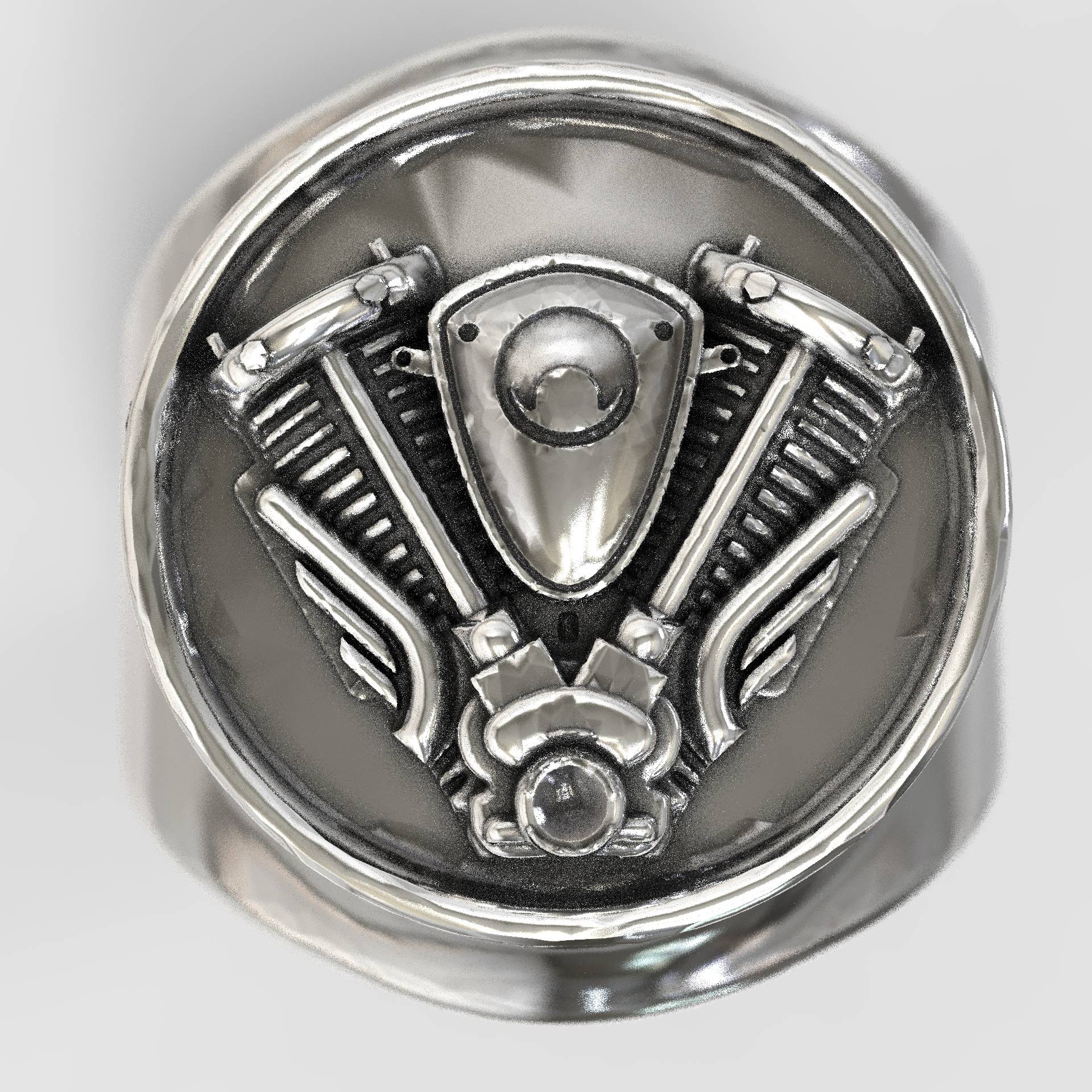 Mens Biker Ring Wild Spirit