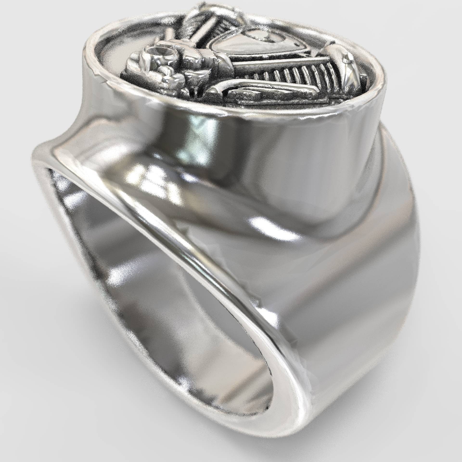 Mens Biker Ring Wild Spirit