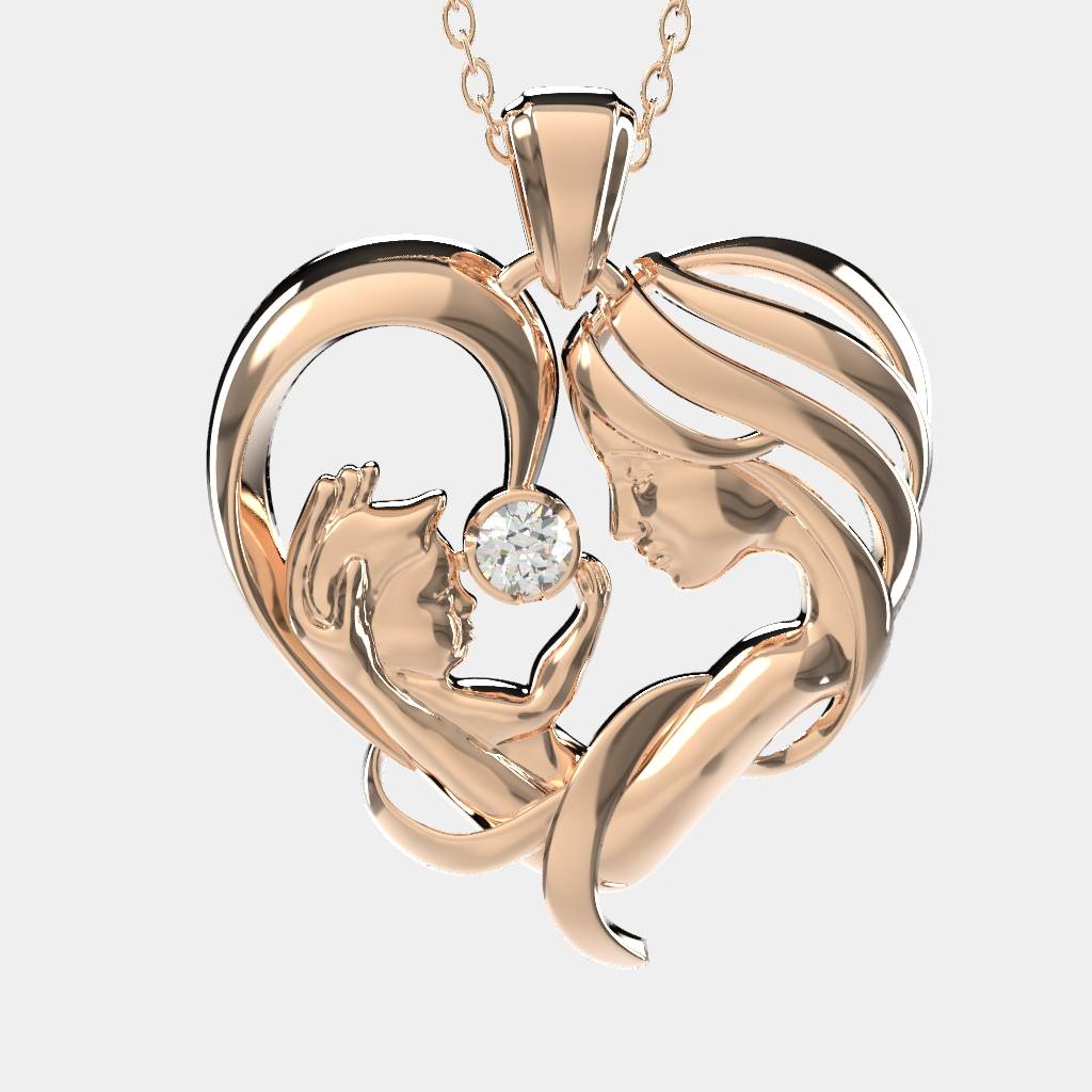 Mother & Baby Heart Necklace