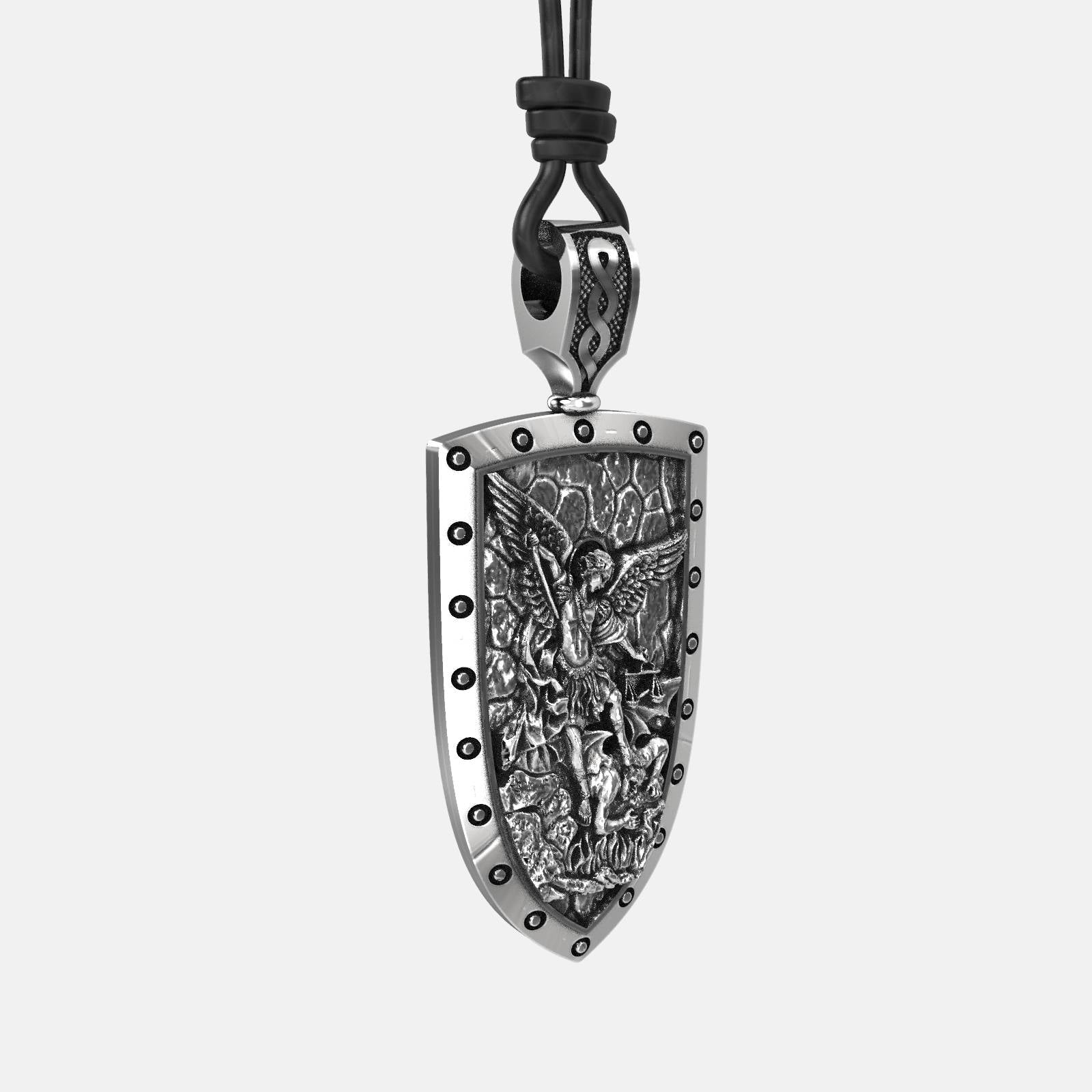 Catholic Archangel Michael Pendant Necklace