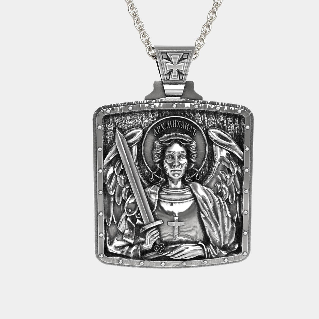 Guardian Angel Michael Pendant Necklace