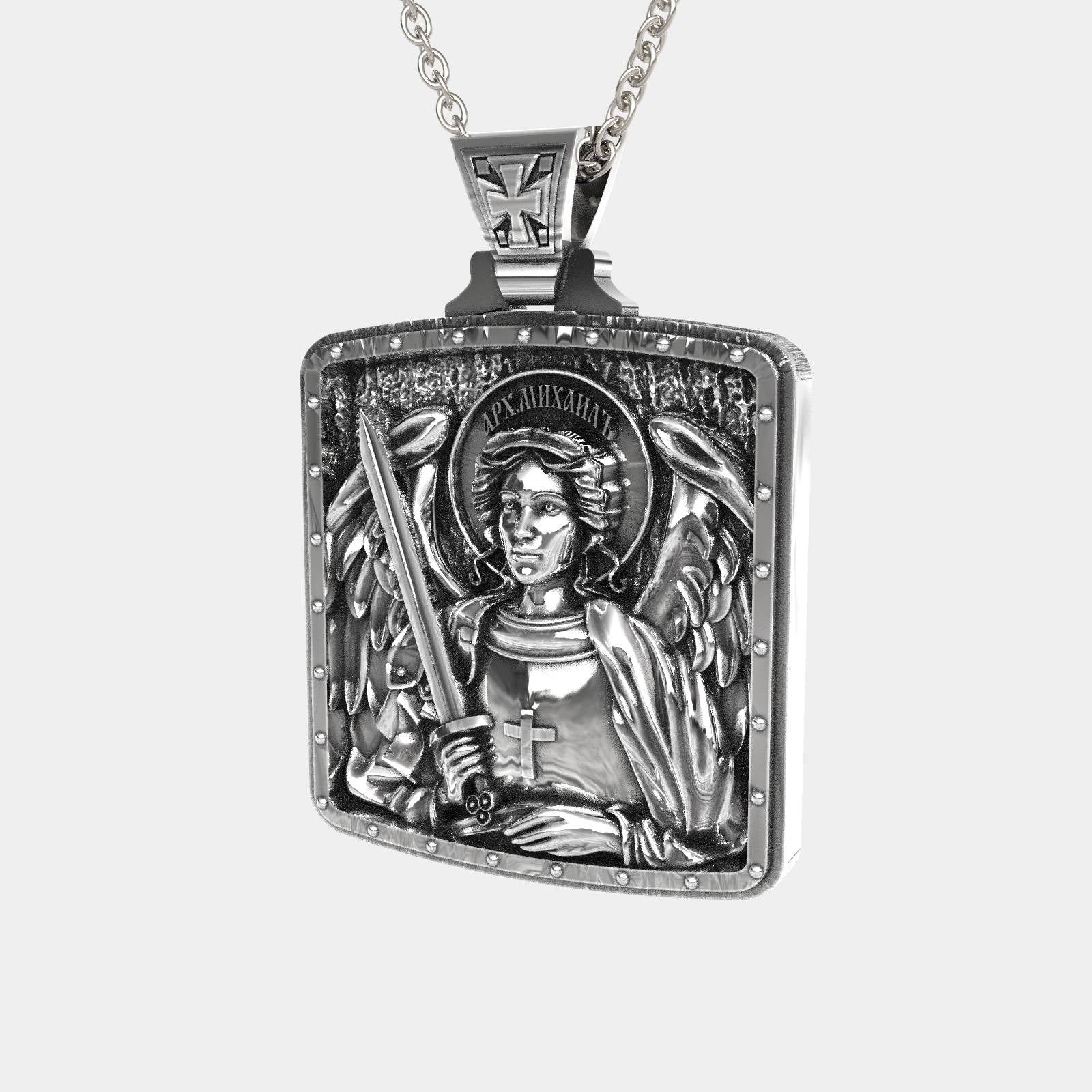 Guardian Angel Michael Pendant Necklace